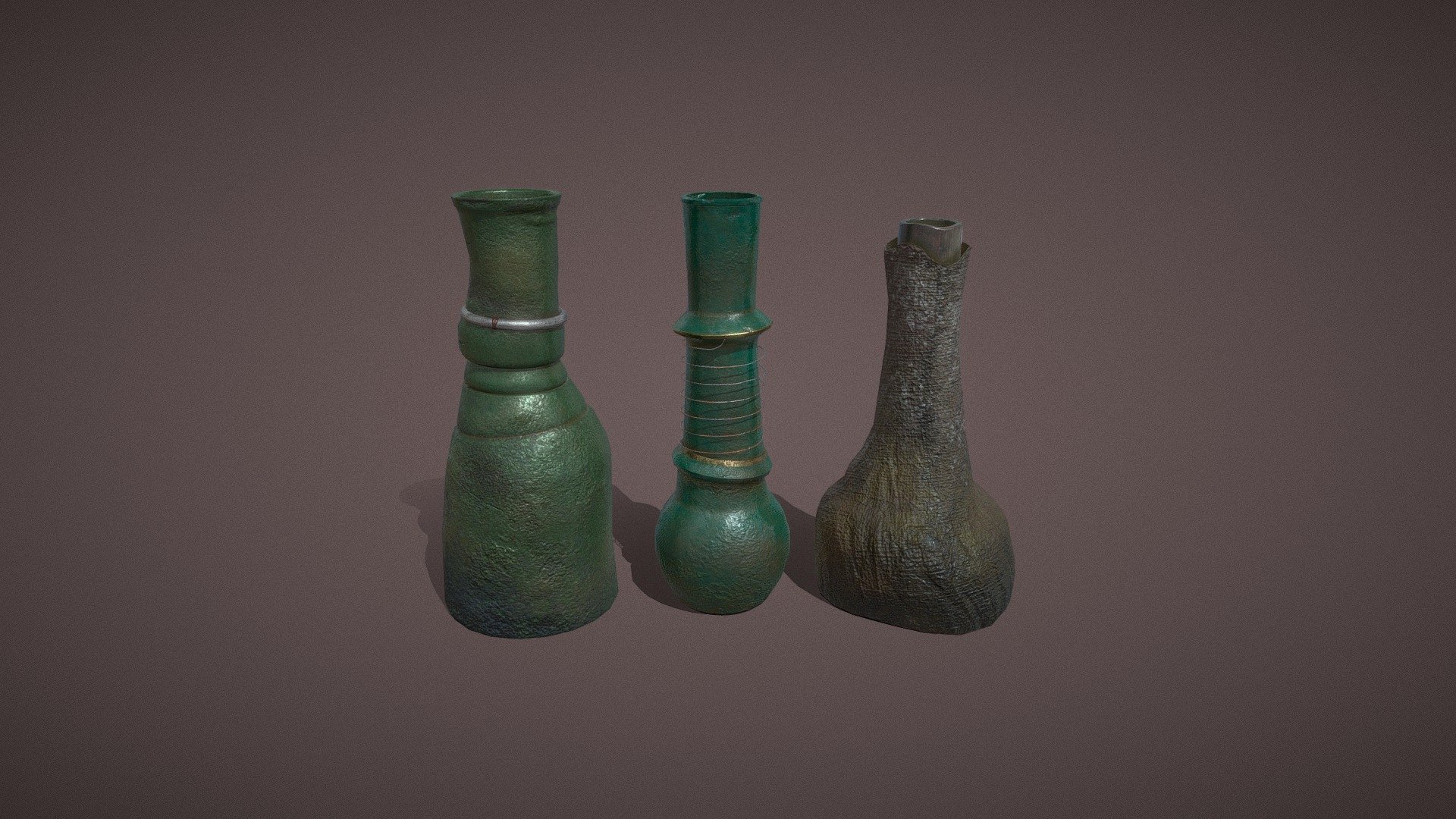 Glass Bottles 3d model