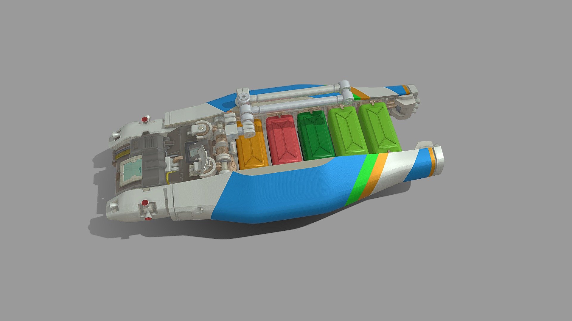 Parromax Cargoship Small 3d model