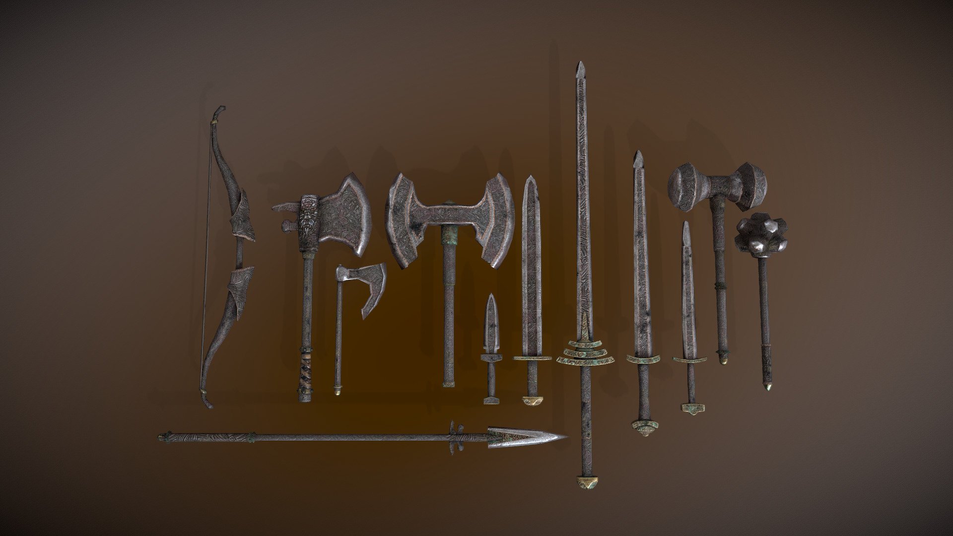 Morrowind Nordic Weapon Set 3d model