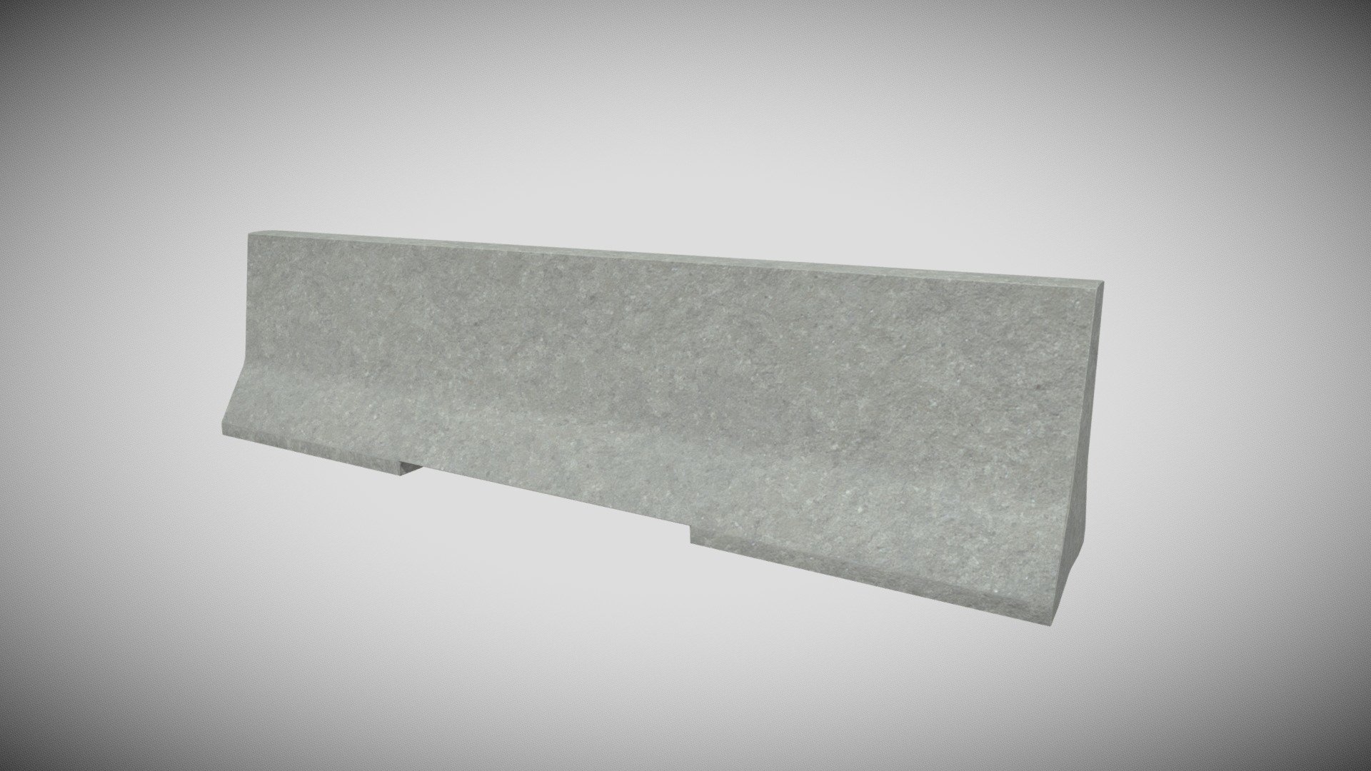 Concrete Barrier 04 3d model