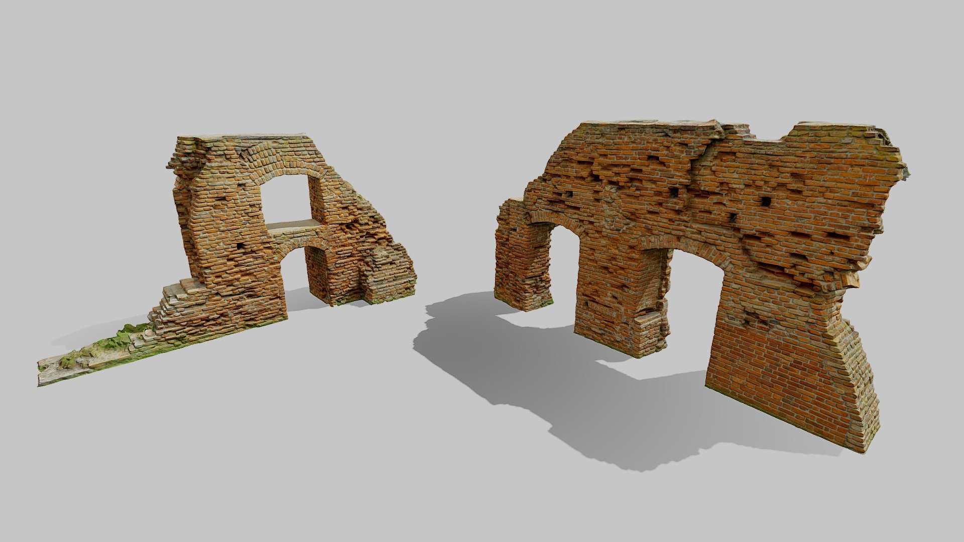 Ruins of the palace 01 3d model