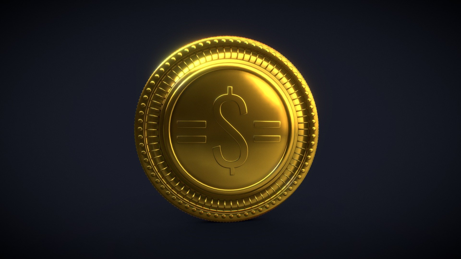 Interesting Coin 3d model