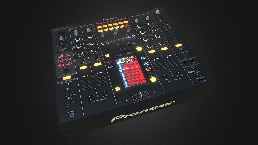 Pioneer DJM2000 Nexus Mixer 3d model