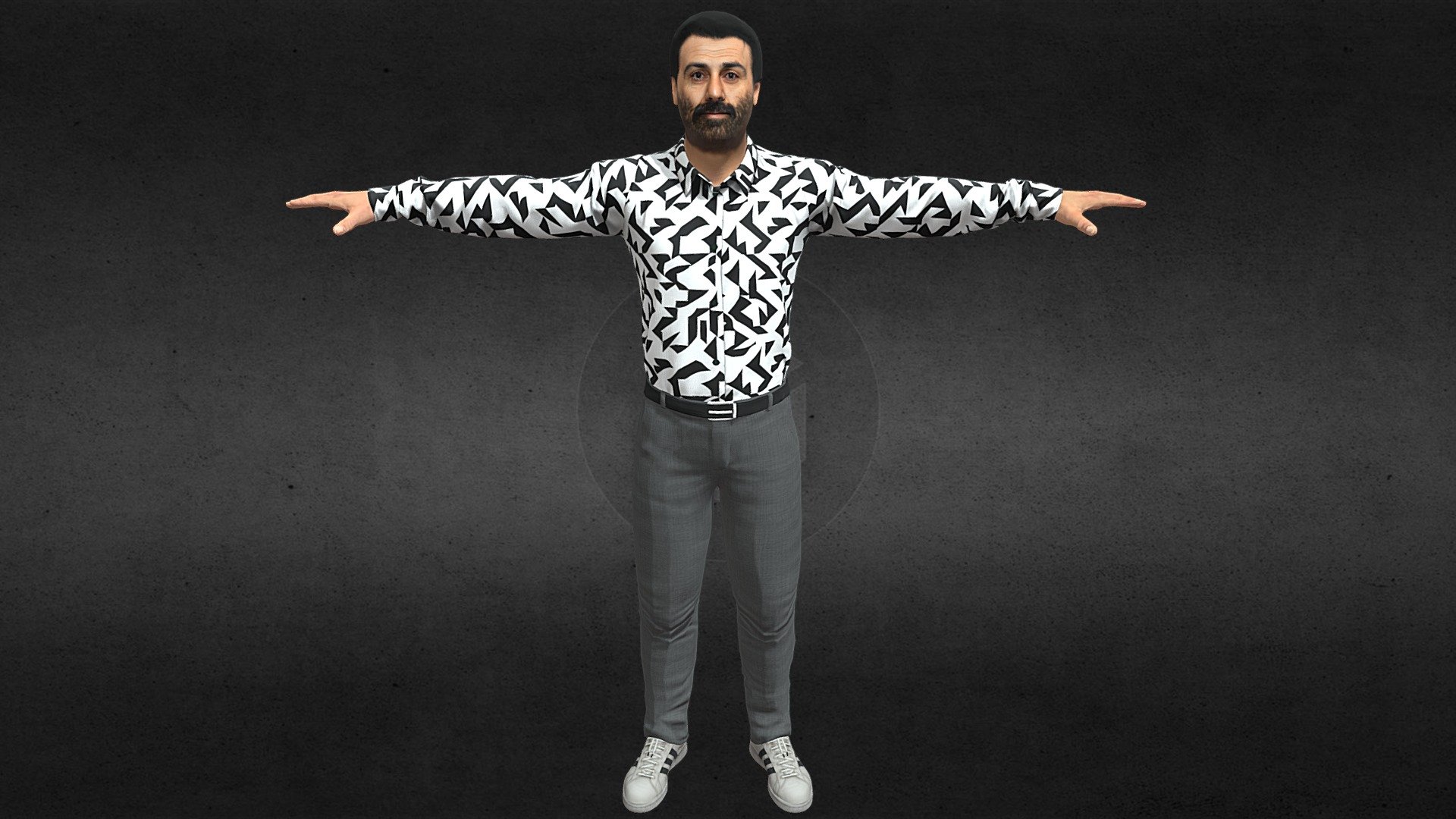 Sunny Deol Avatar 3d model