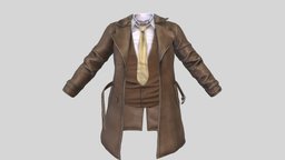 Historic Coat Vest And Tie