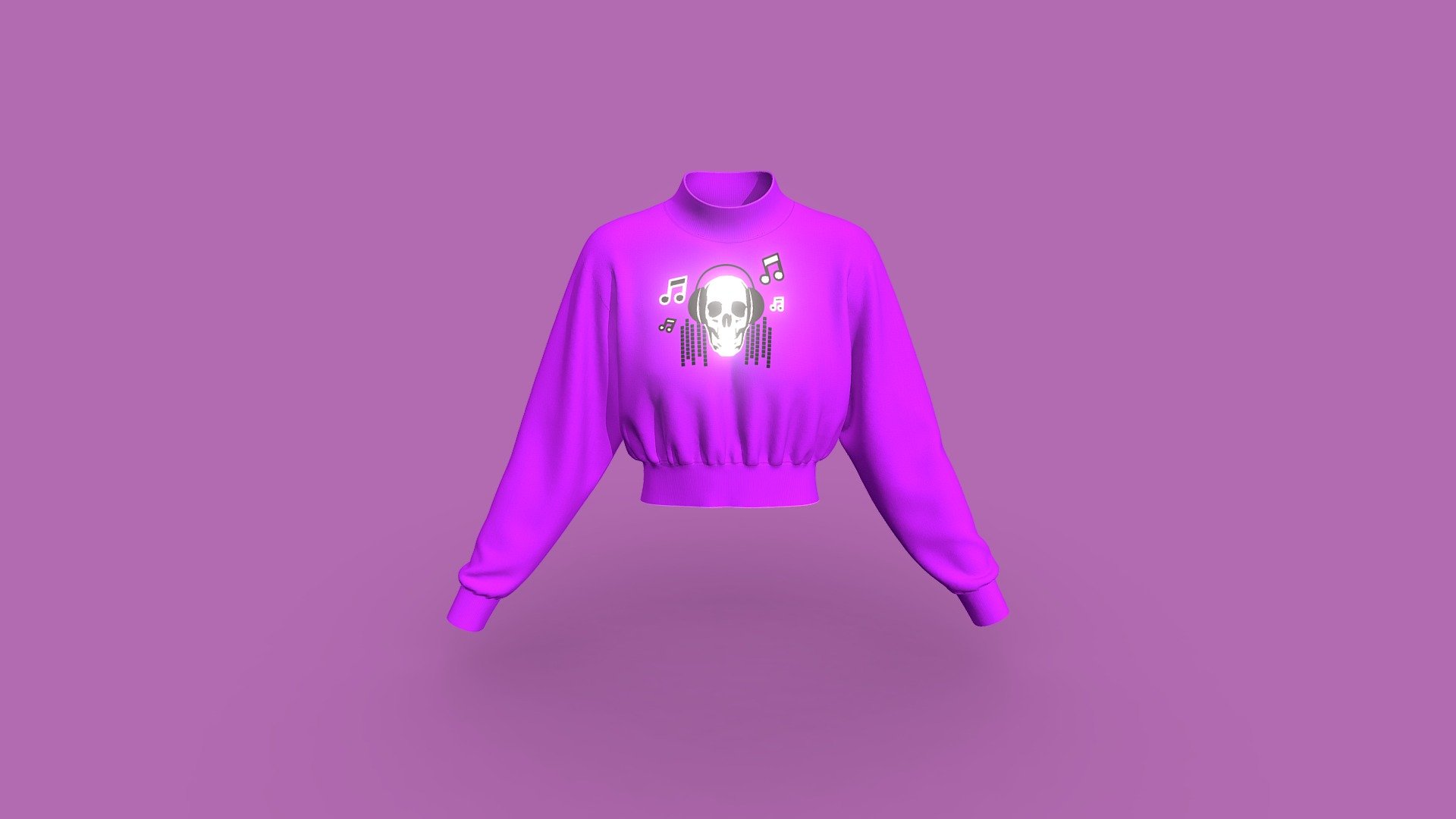 Cropped Sweatshirt 3d model