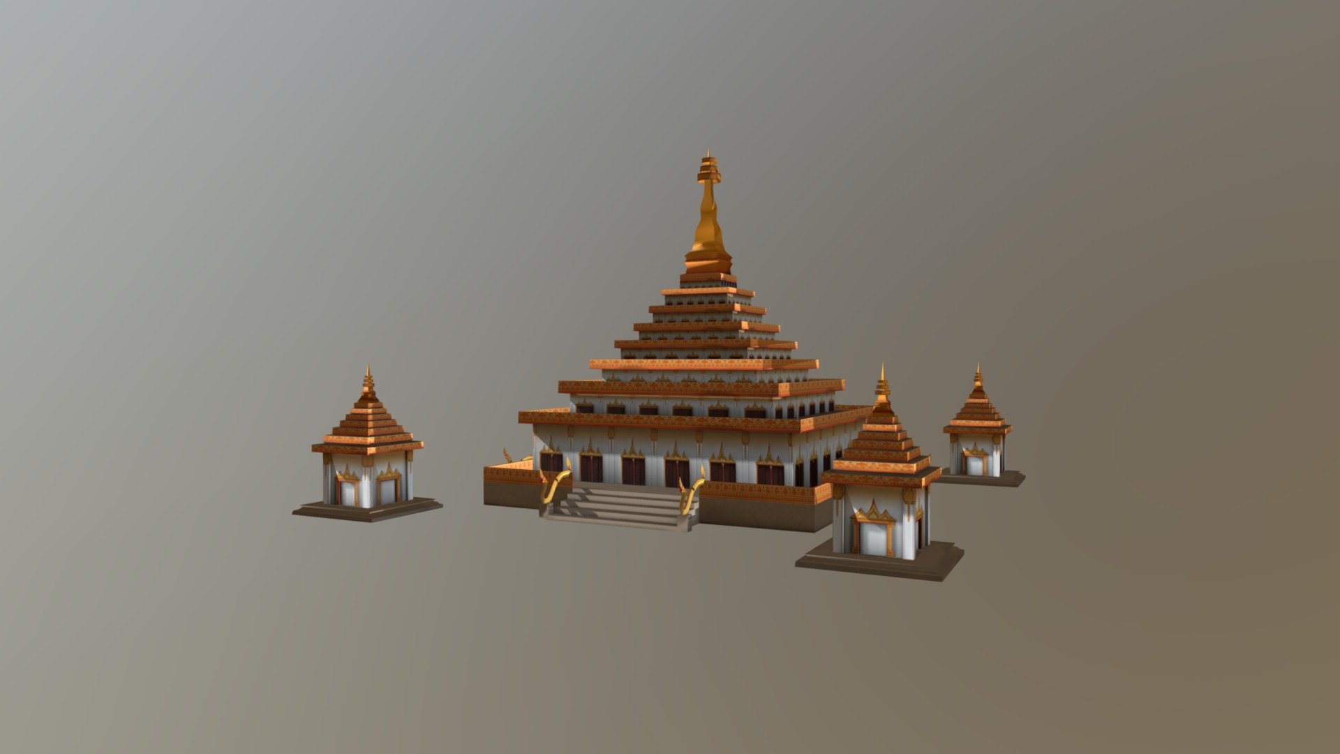 Knong-wang Temple 3d model