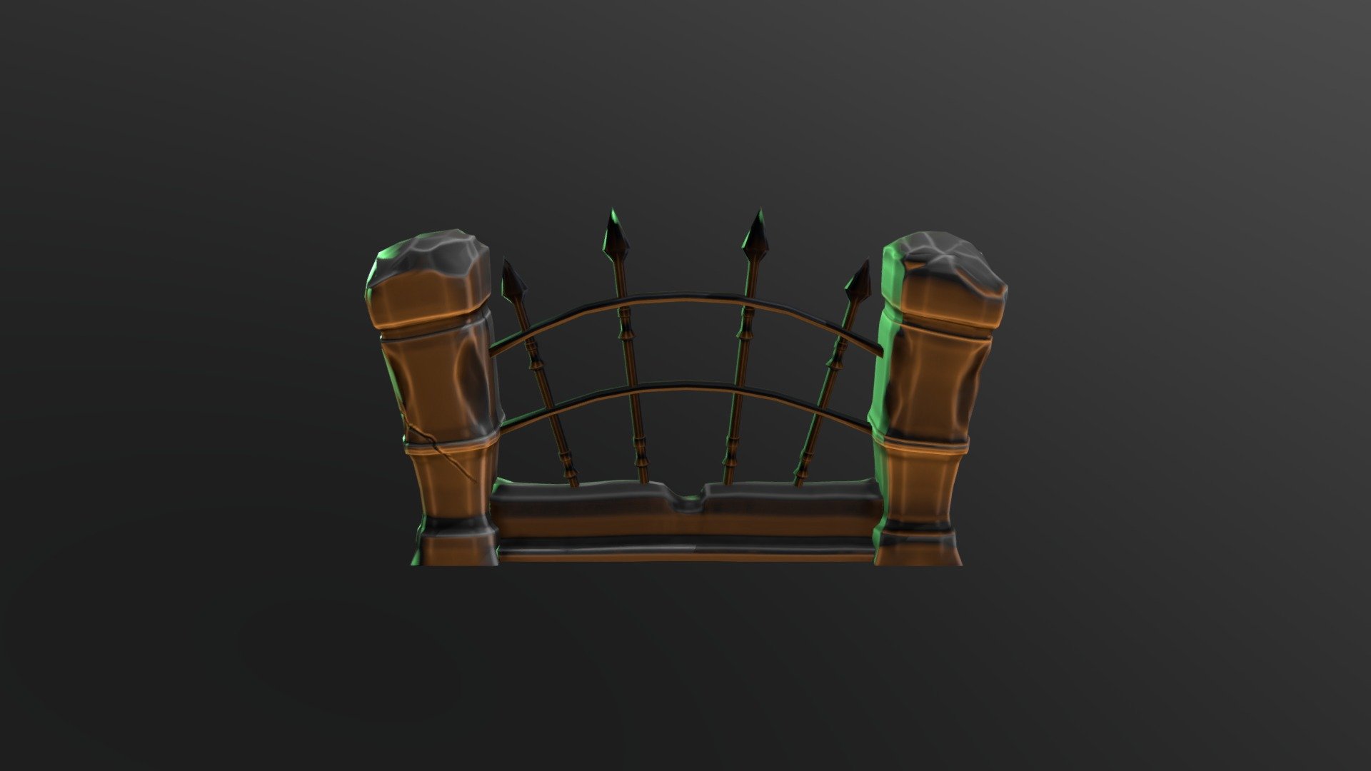 Gate Low Poly 3d model