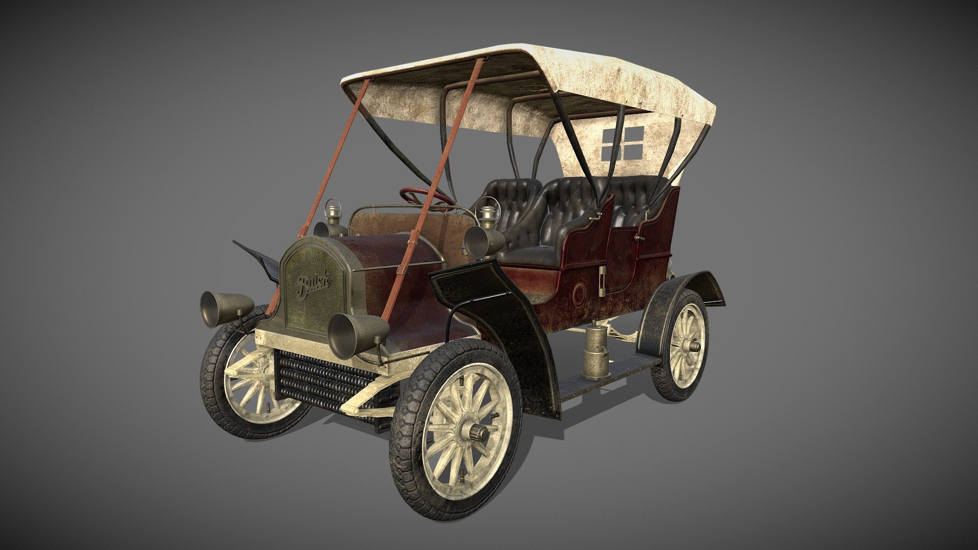 1905 Buick Model C 3d model