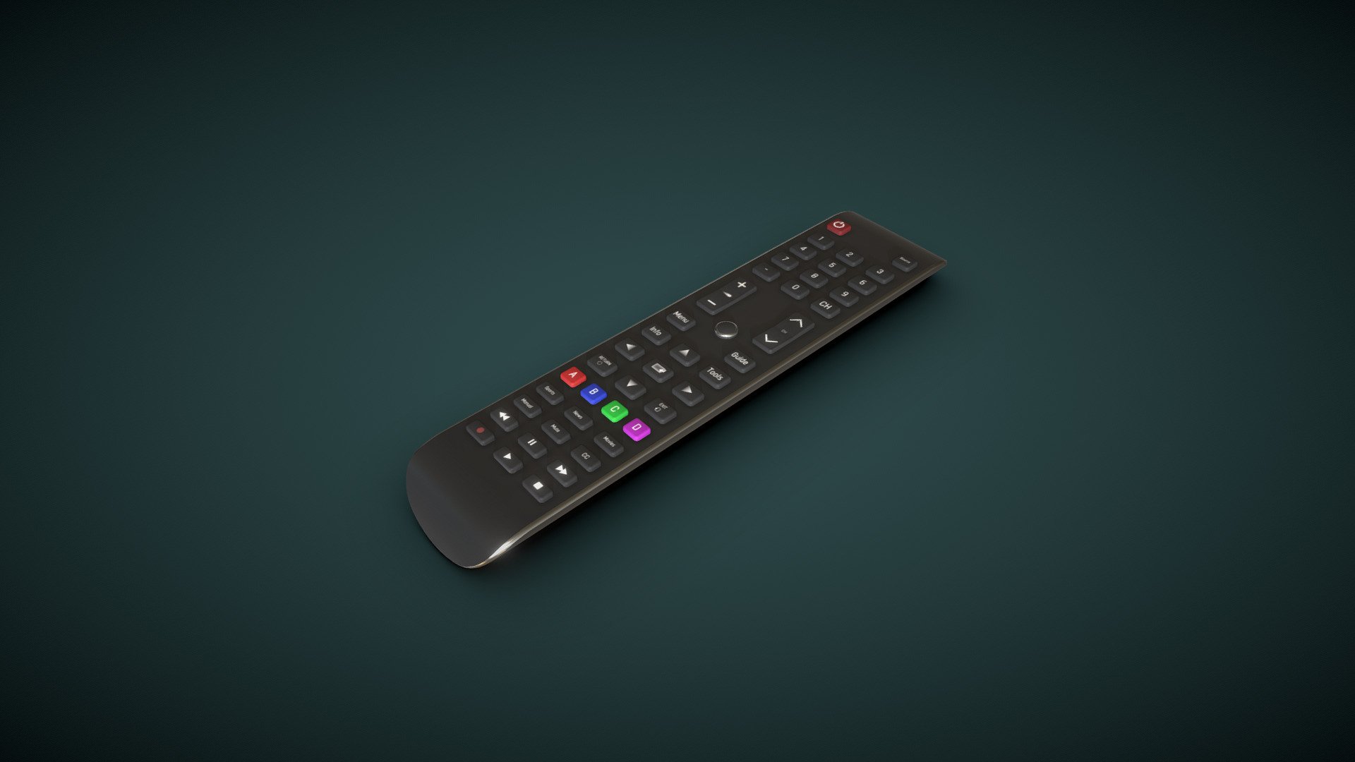 Smart TV Remote 3d model