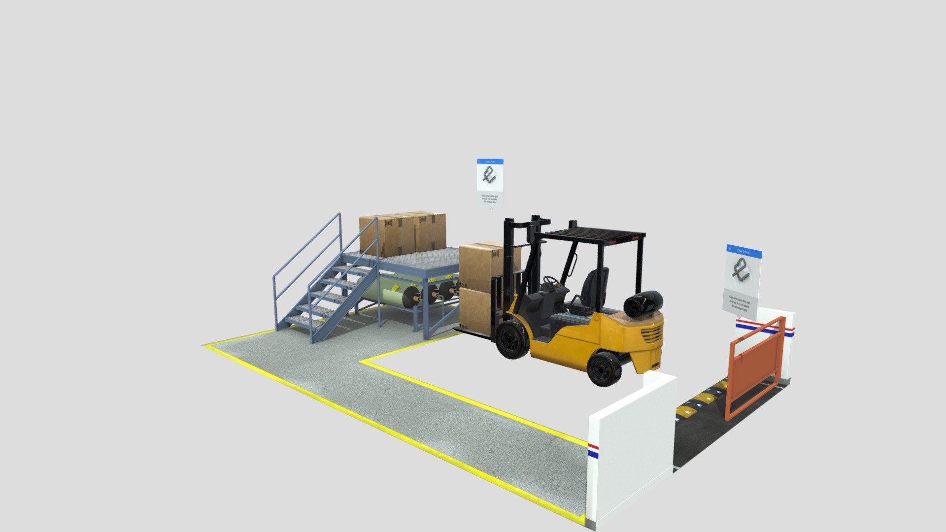 Factory Layout 1 3d model