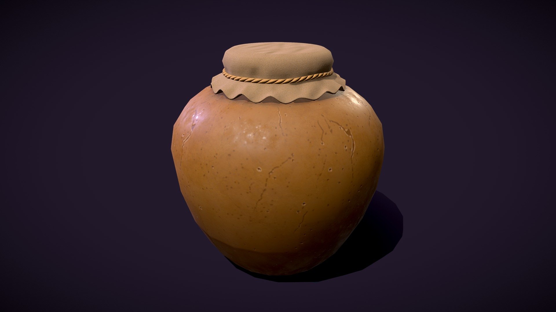 Stylized Medieval Large Vase 3d model