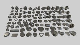 Bolts and Knobs-part-1-100 pieces