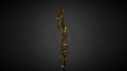 Low-Poly 3D Model Sword Dune