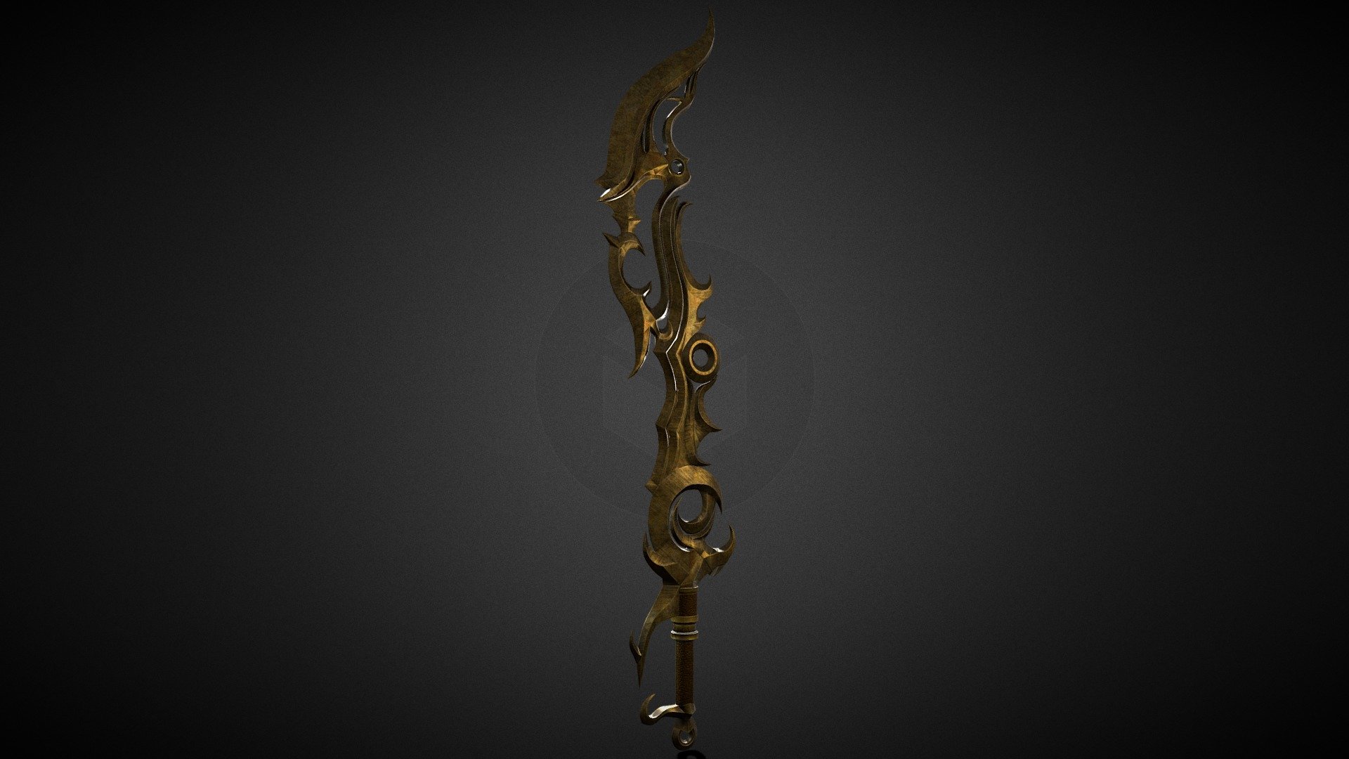 Low-Poly 3D Model Sword Dune 3d model