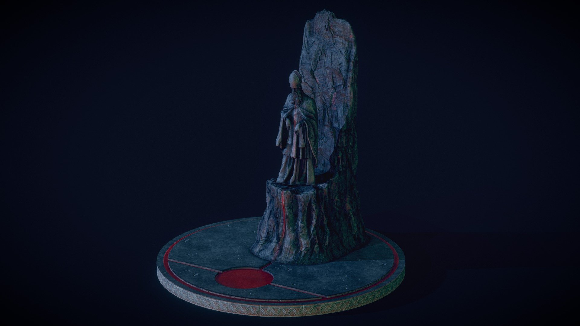 Statue of Bloody Bishop 3d model