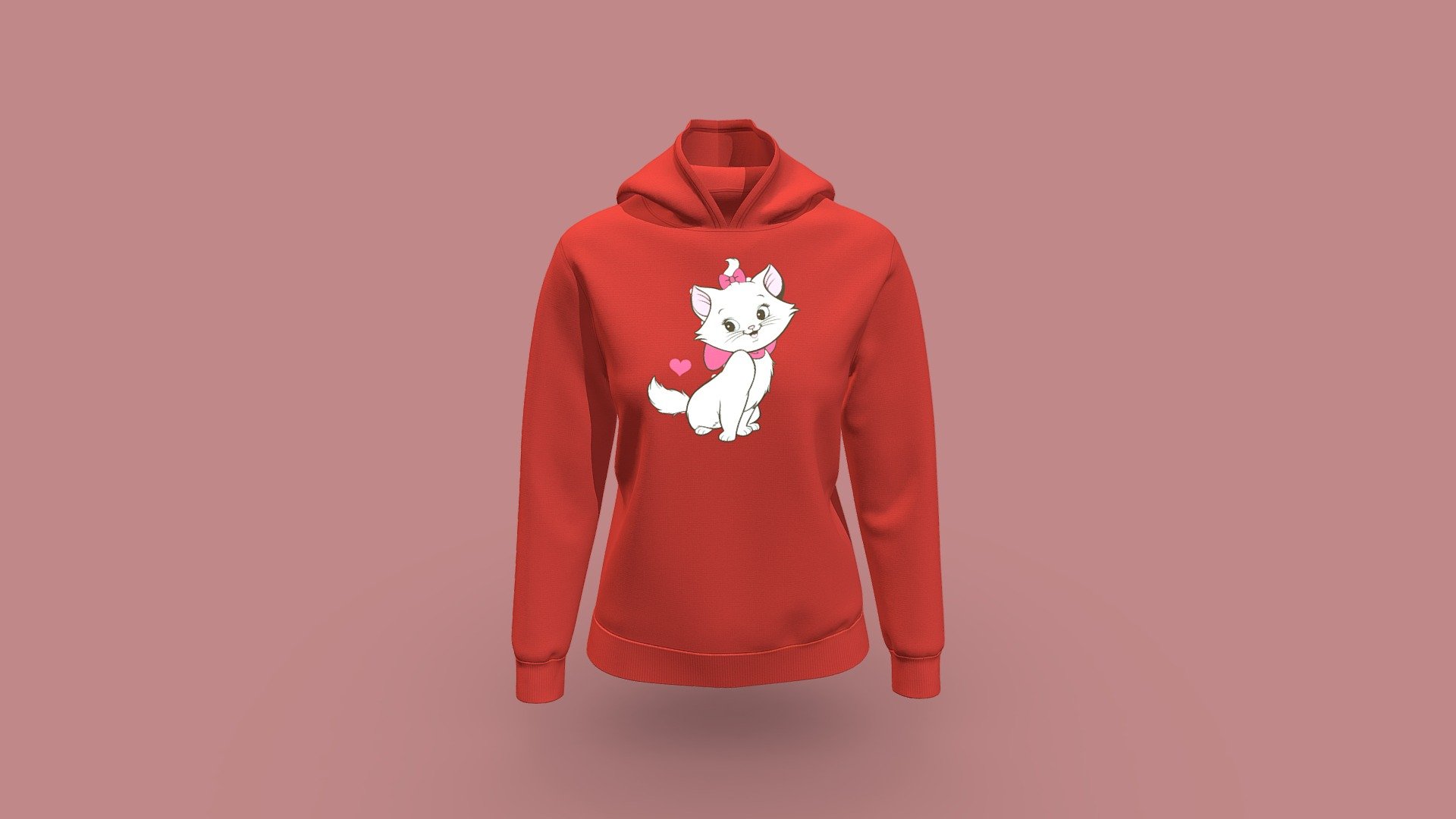 Women Custom Premium Design Sports Hoodie 3d model