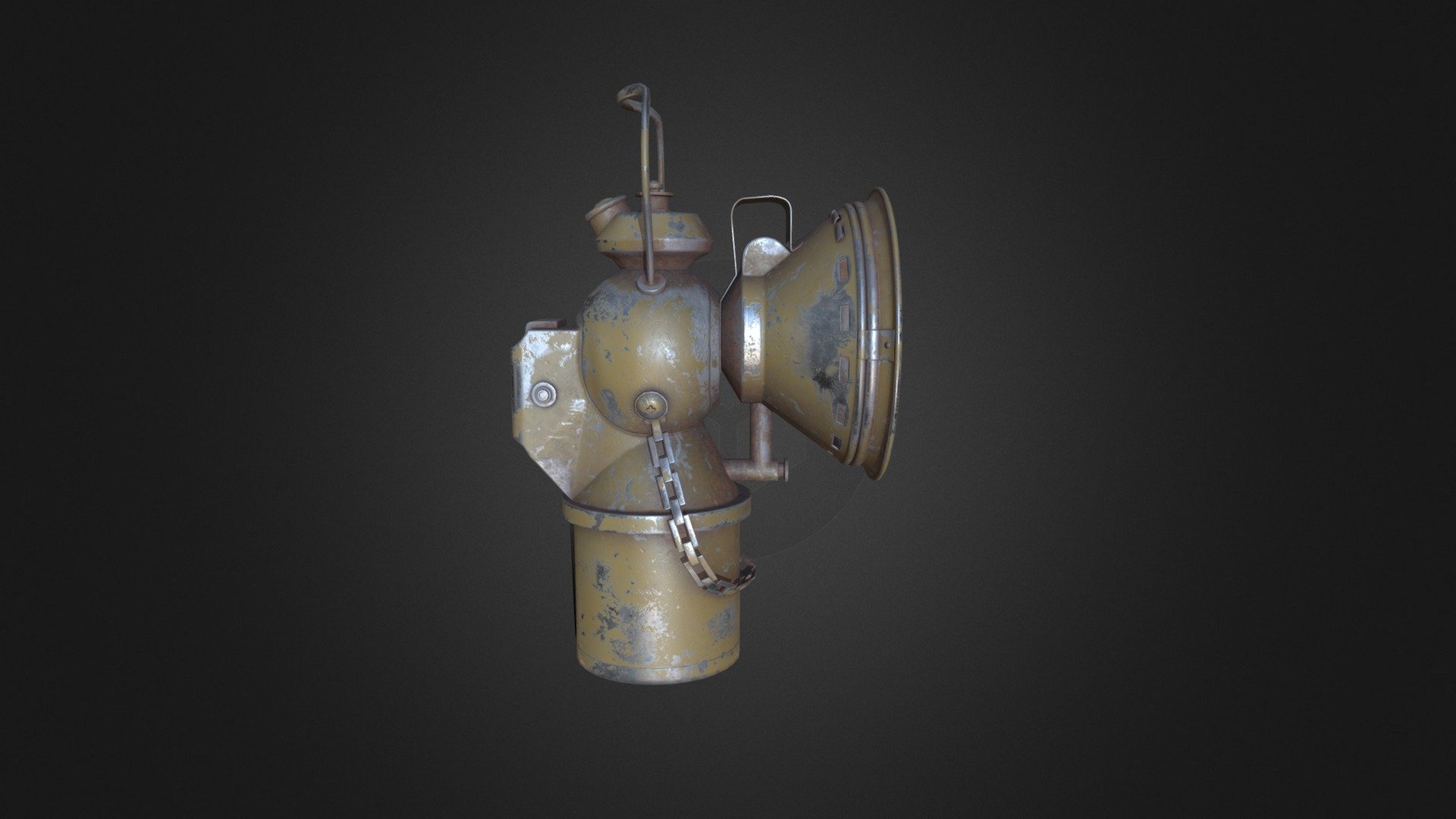 Carbide lamp 3d model