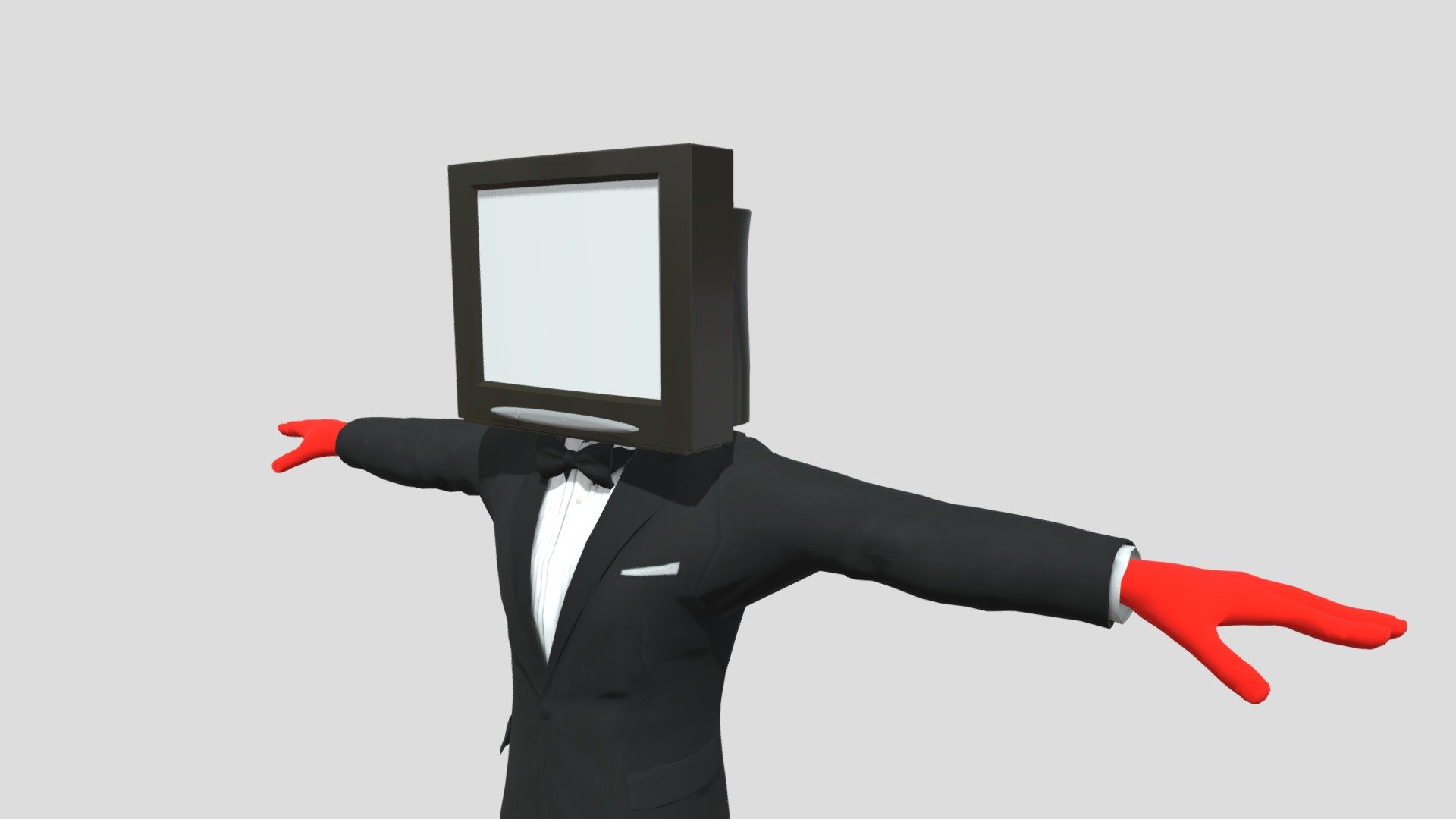 TV Man Skibidi Toilet (analogue of Cameraman) 3d model