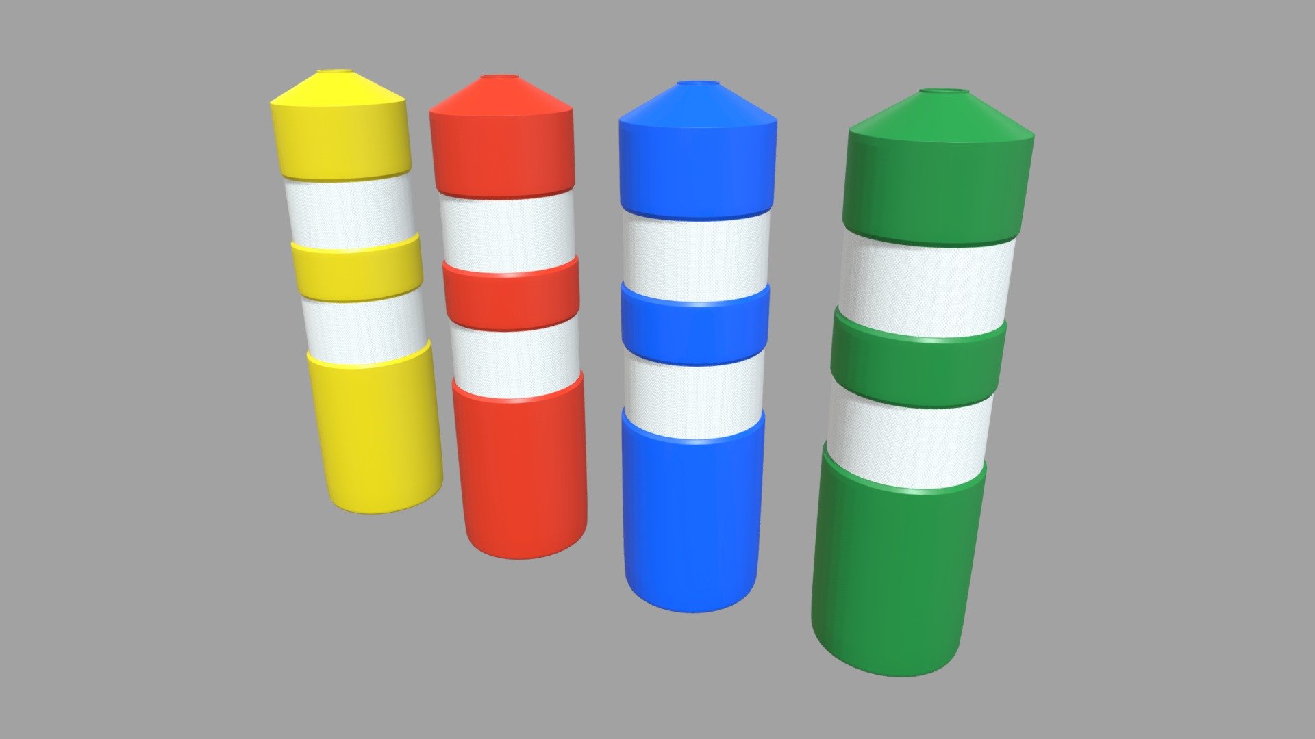 Bollards 01 3d model