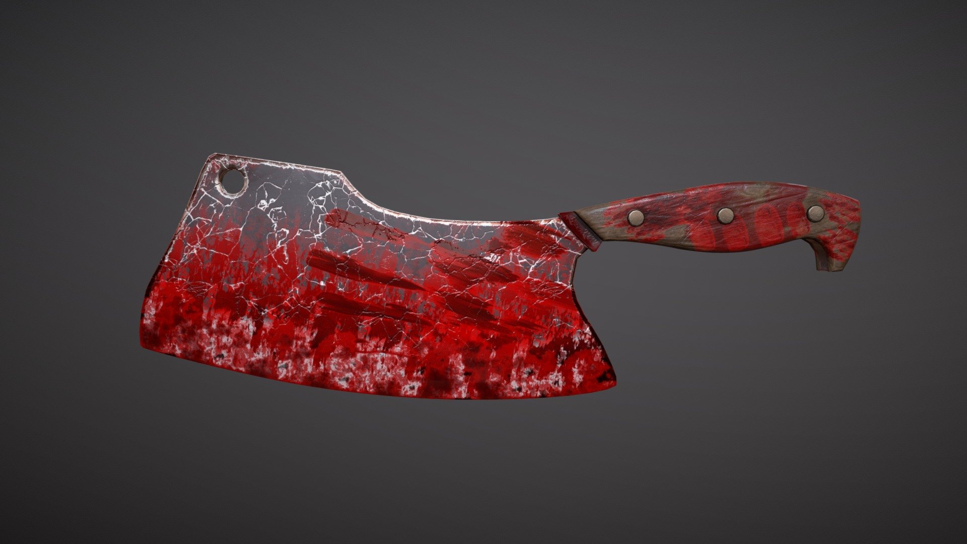 Knife Bloody 3d model