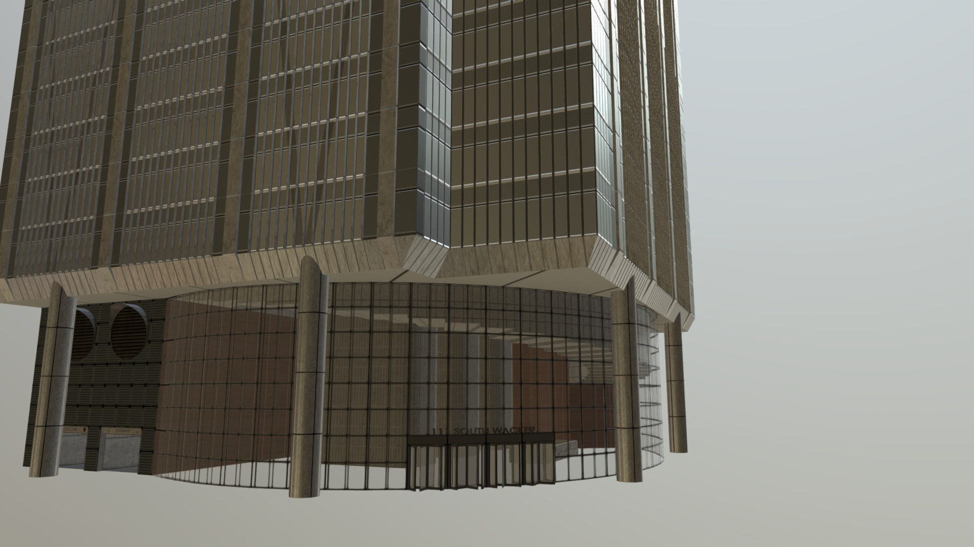 111 South Wacker 3d model