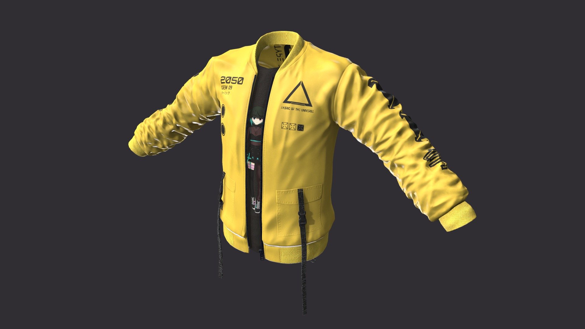 Fabric of the Universe Jacket 3d model