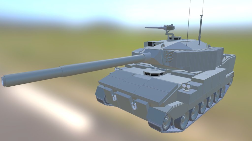 120mm Armored Gun System M15A 3d model