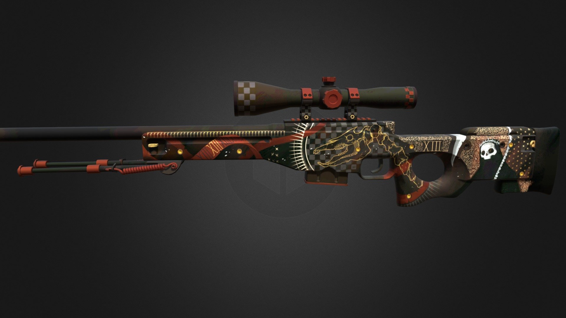 AWP | Mortis | CS:GO 3d model