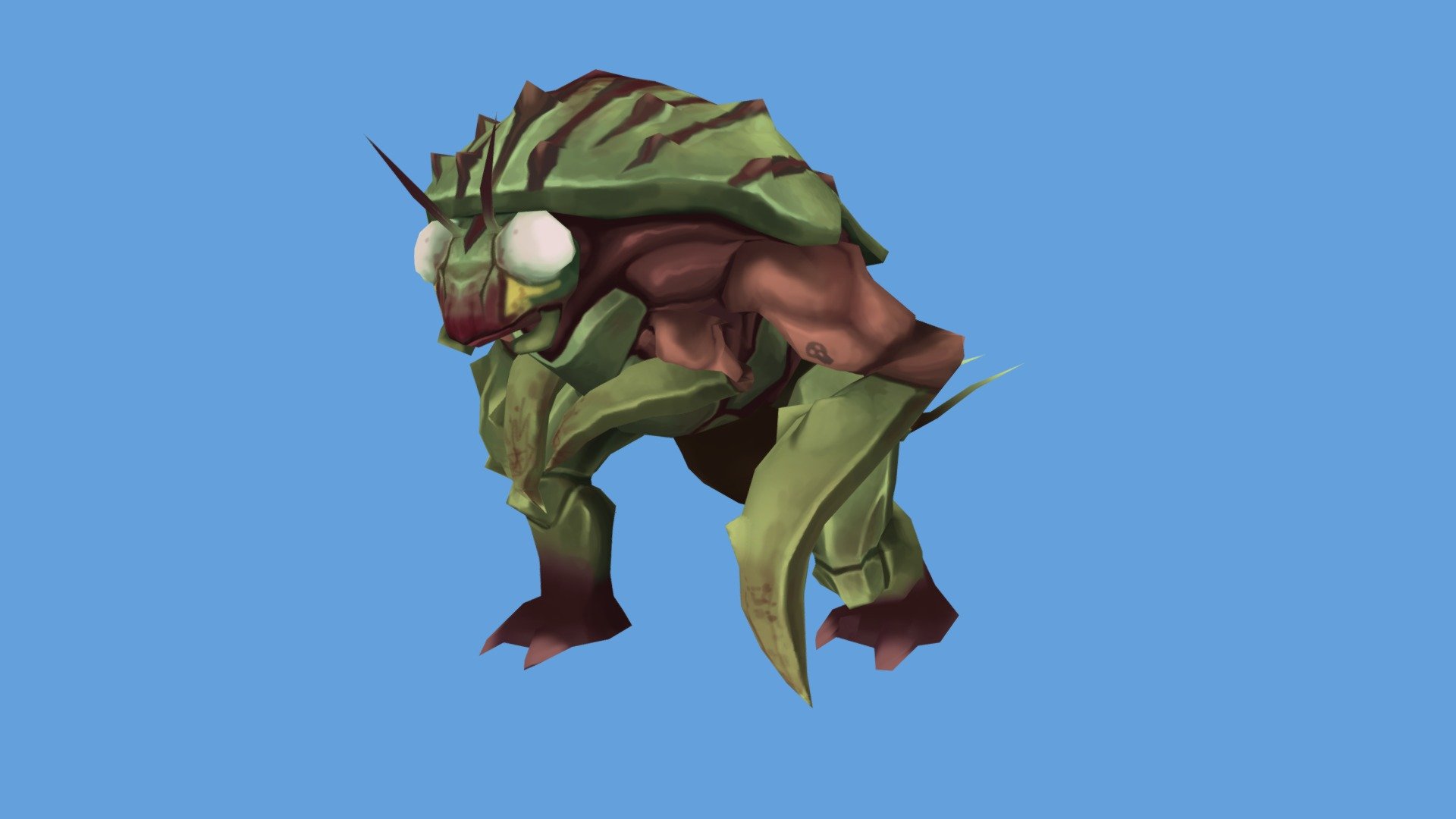 Mantis Zerker monster 3d model