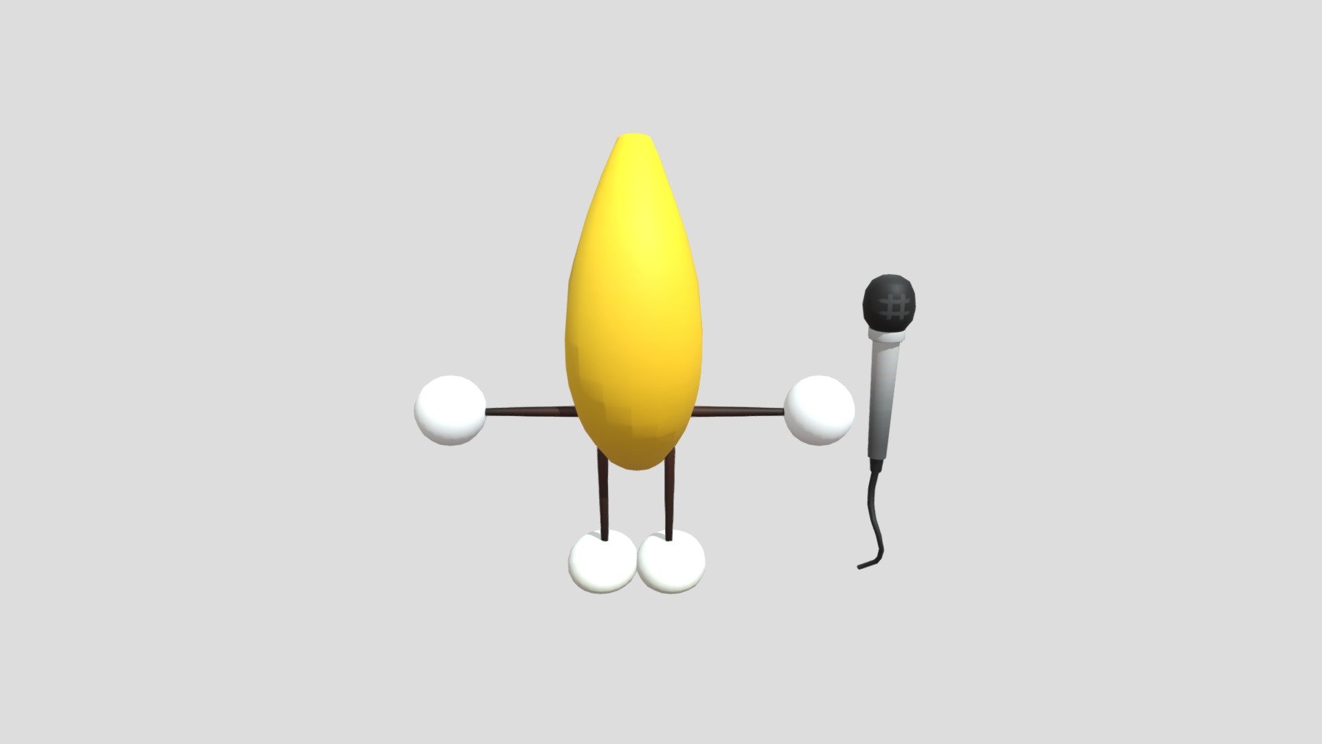 Dancing banana (fixed) 3d model