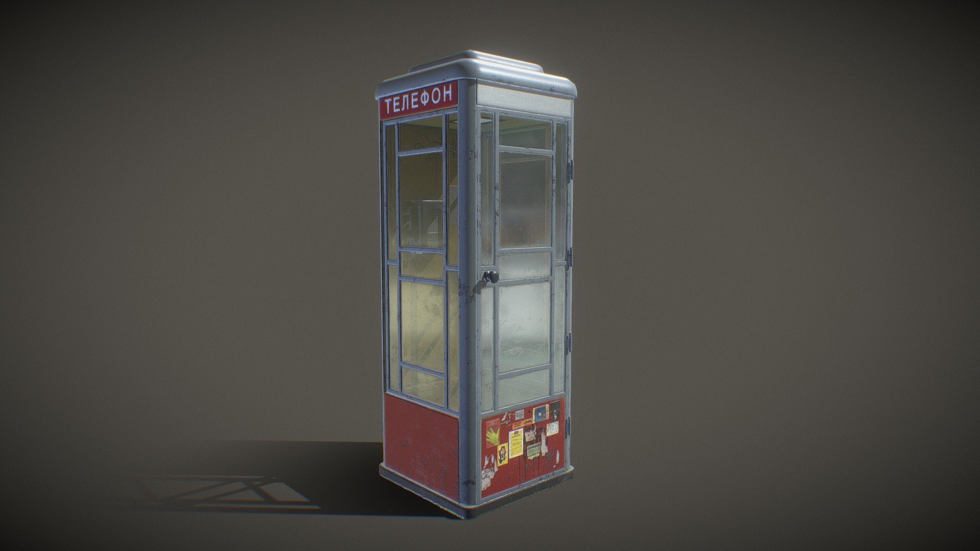 Phone Booth 3d model