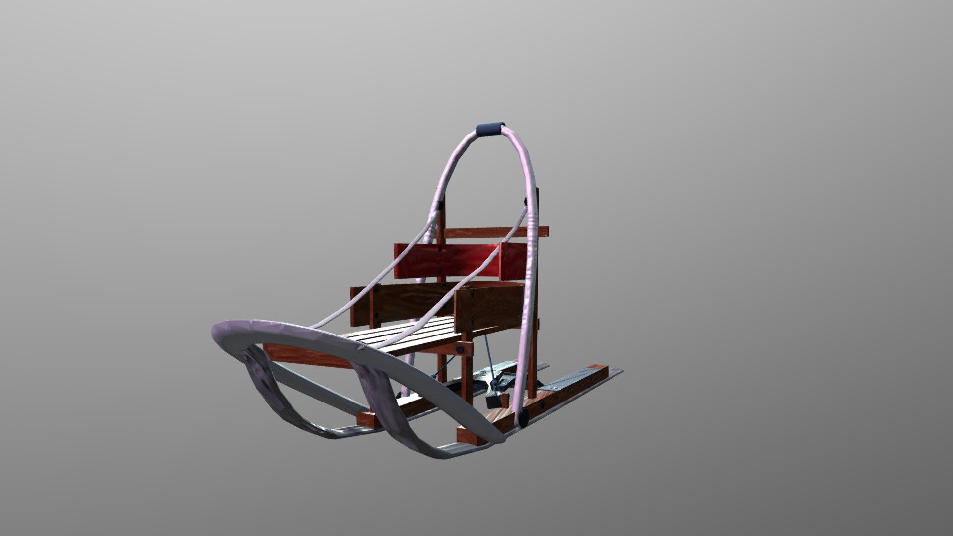 Dog Sled 3d model