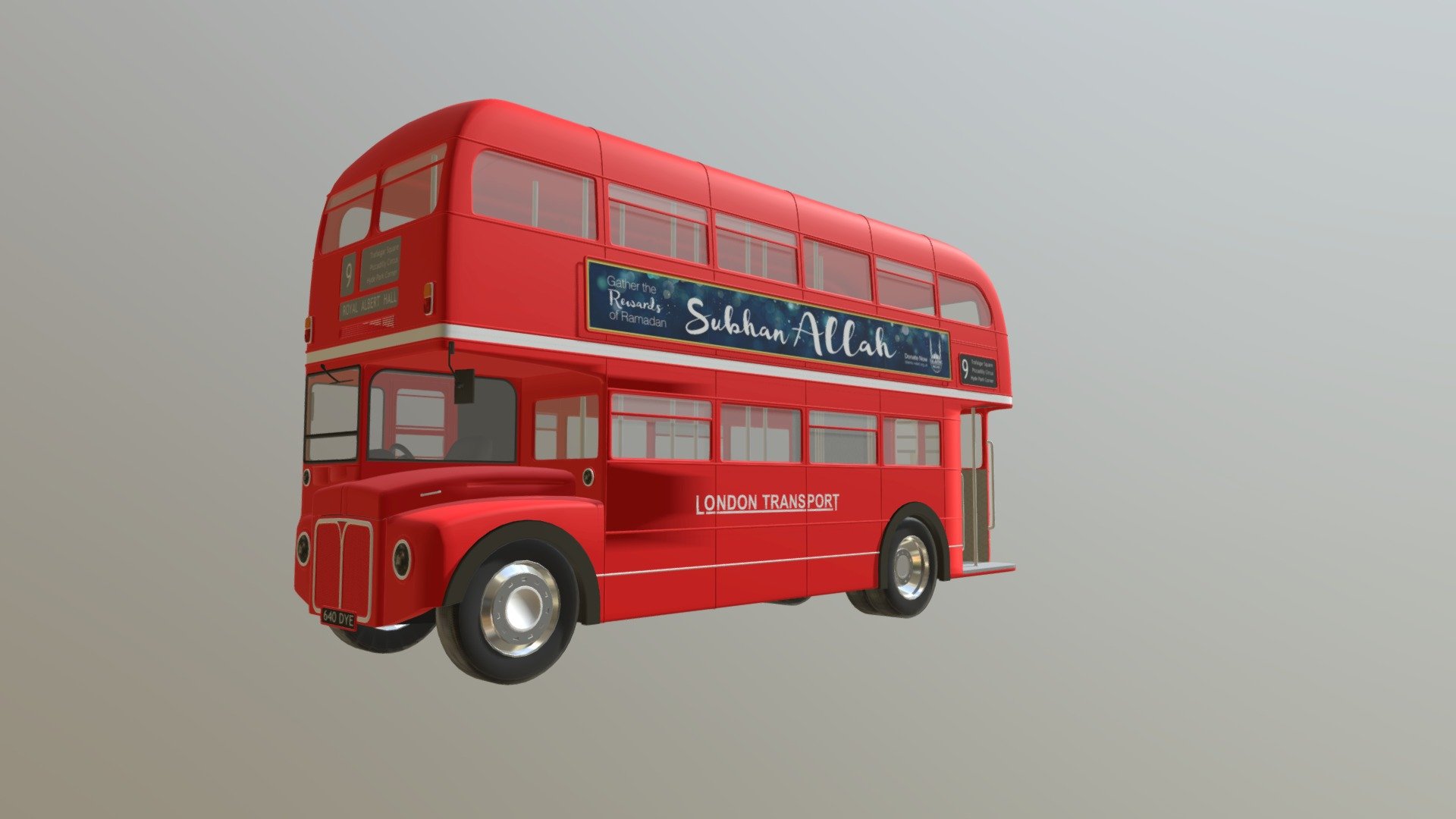 London Bus 3d model