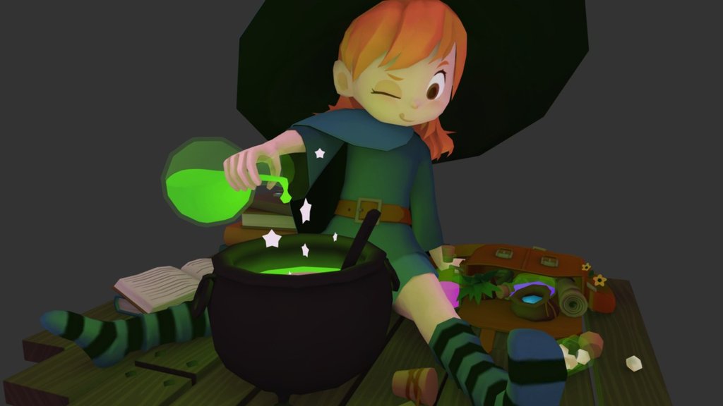 Witch 3d model