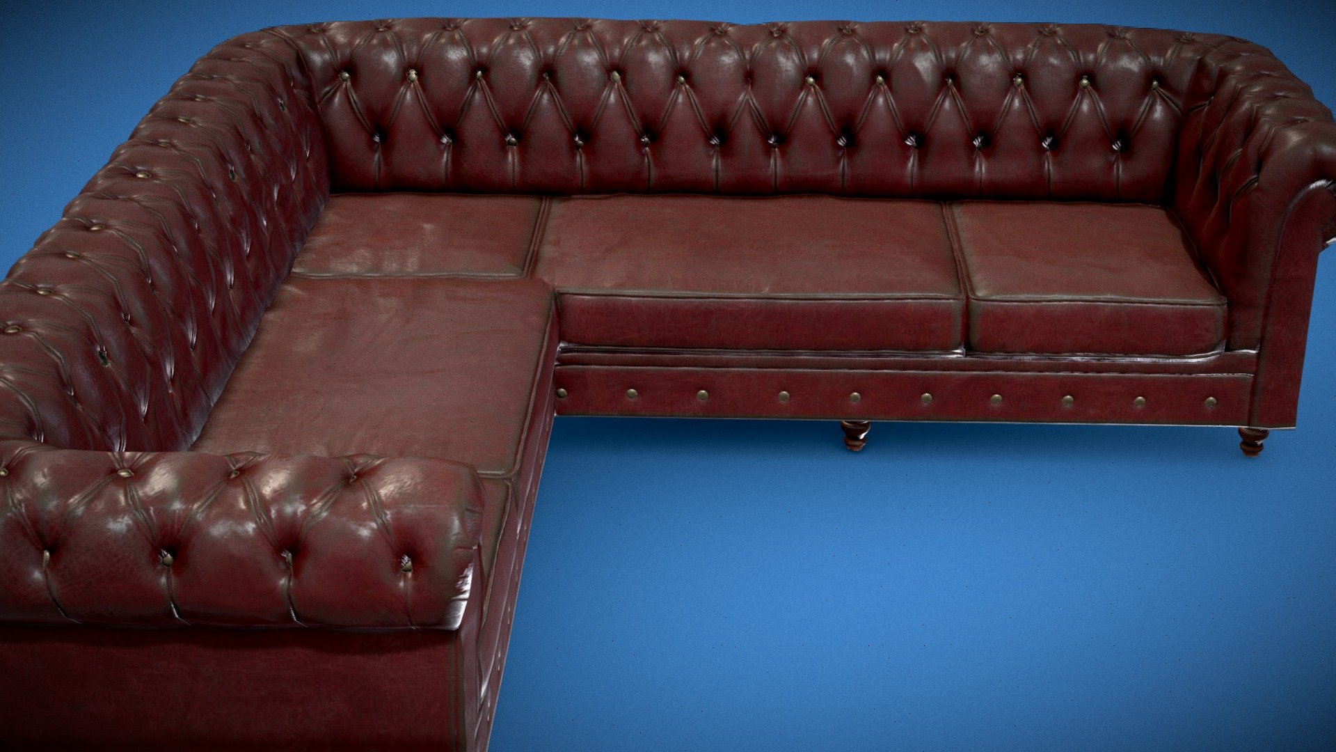 Leather Sofa 3d model