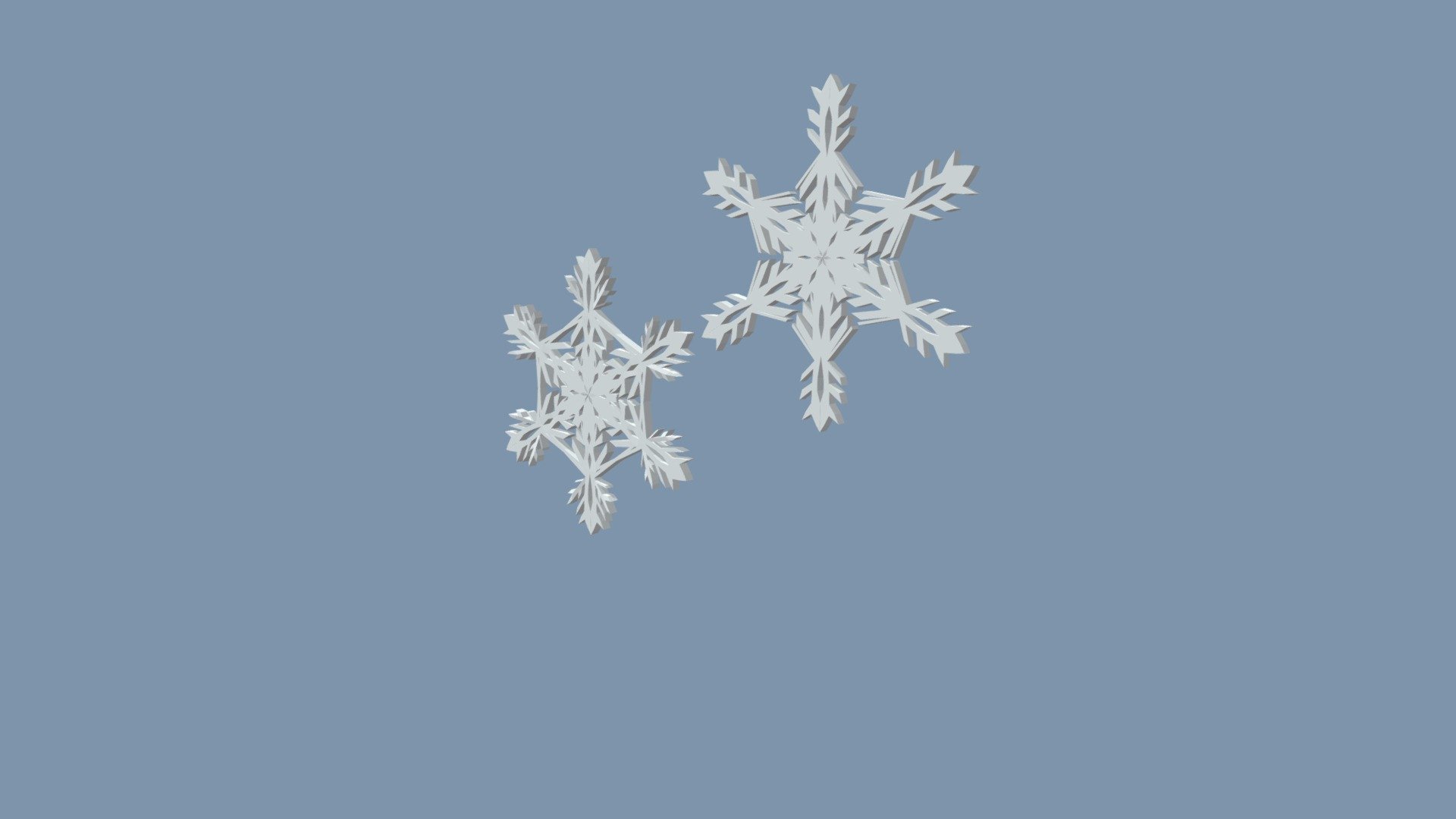 snowflake 3d model