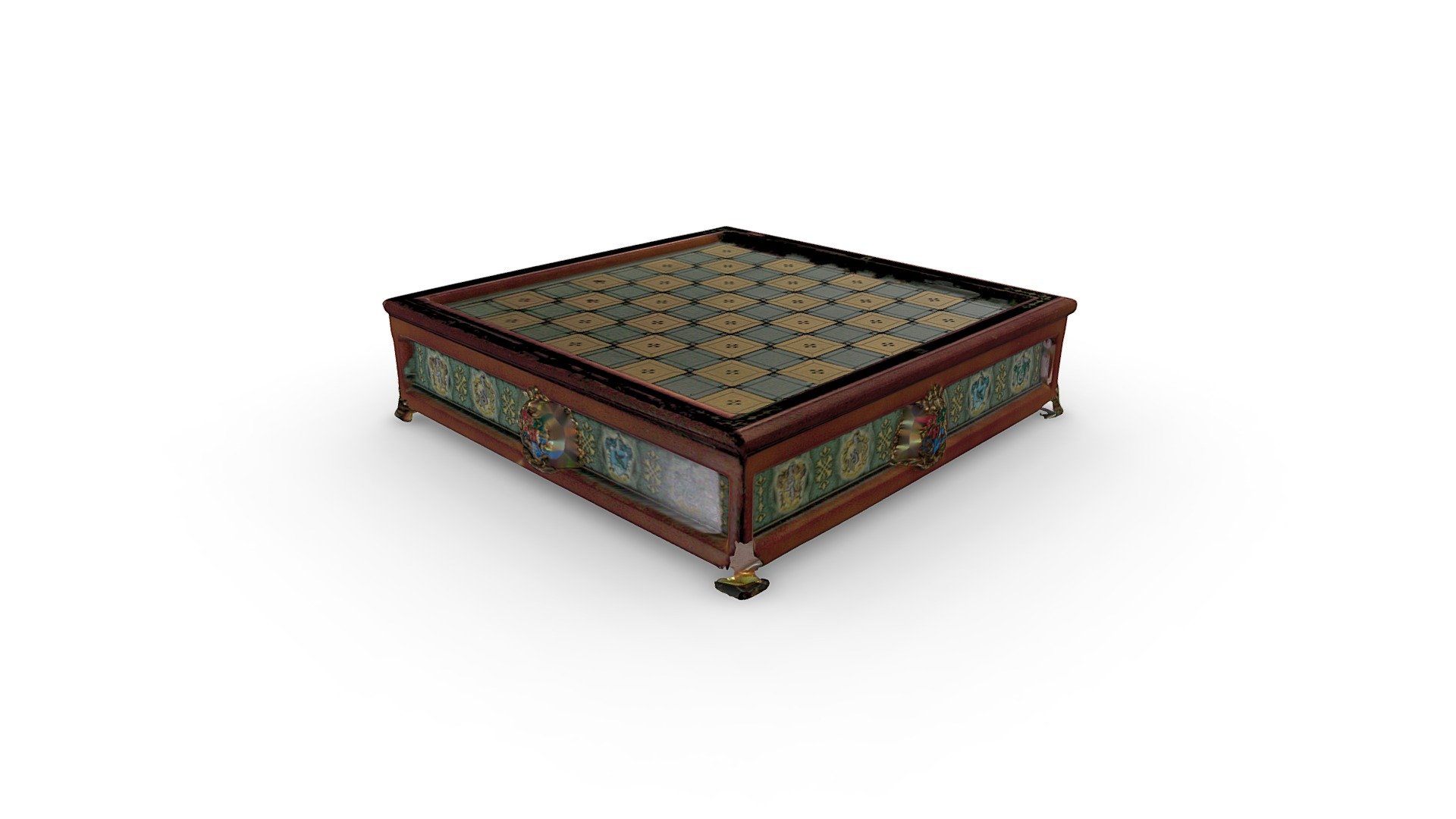 Hogwarts House Quidditch Chess Set 3d model