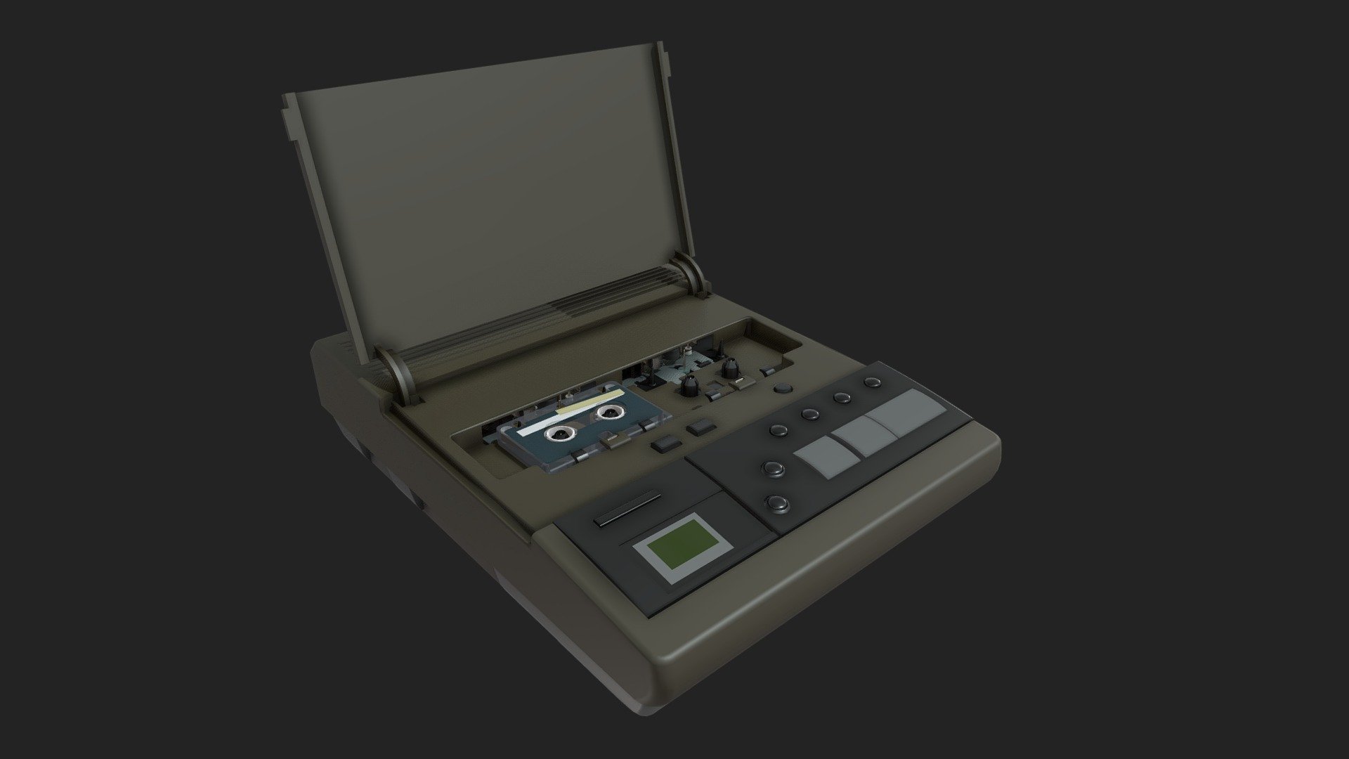 Telephone Answering Machine 3d model