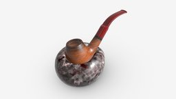 Smoking Pipe Holder Single with Pipe