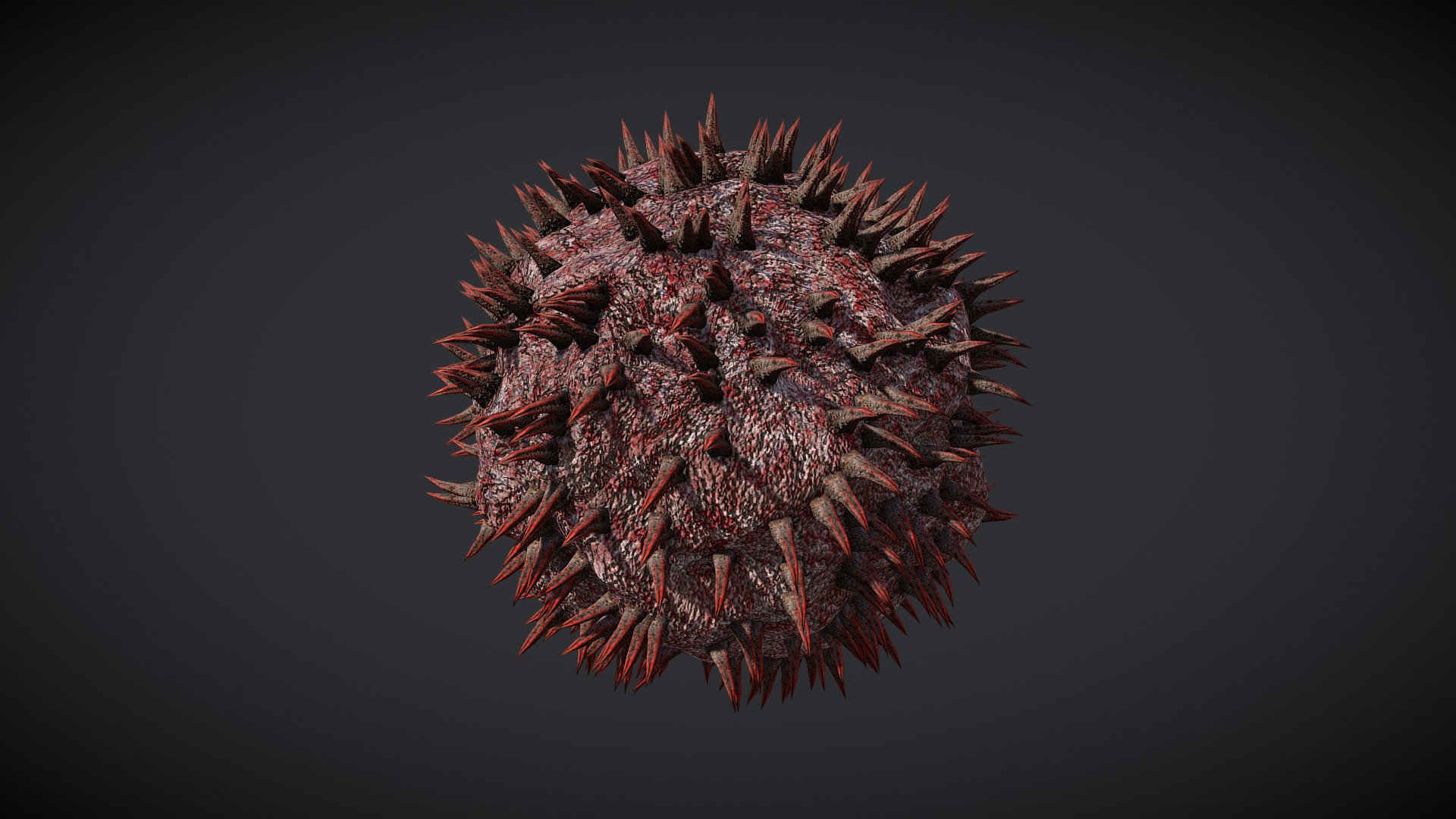 Spike Bacteria 3d model