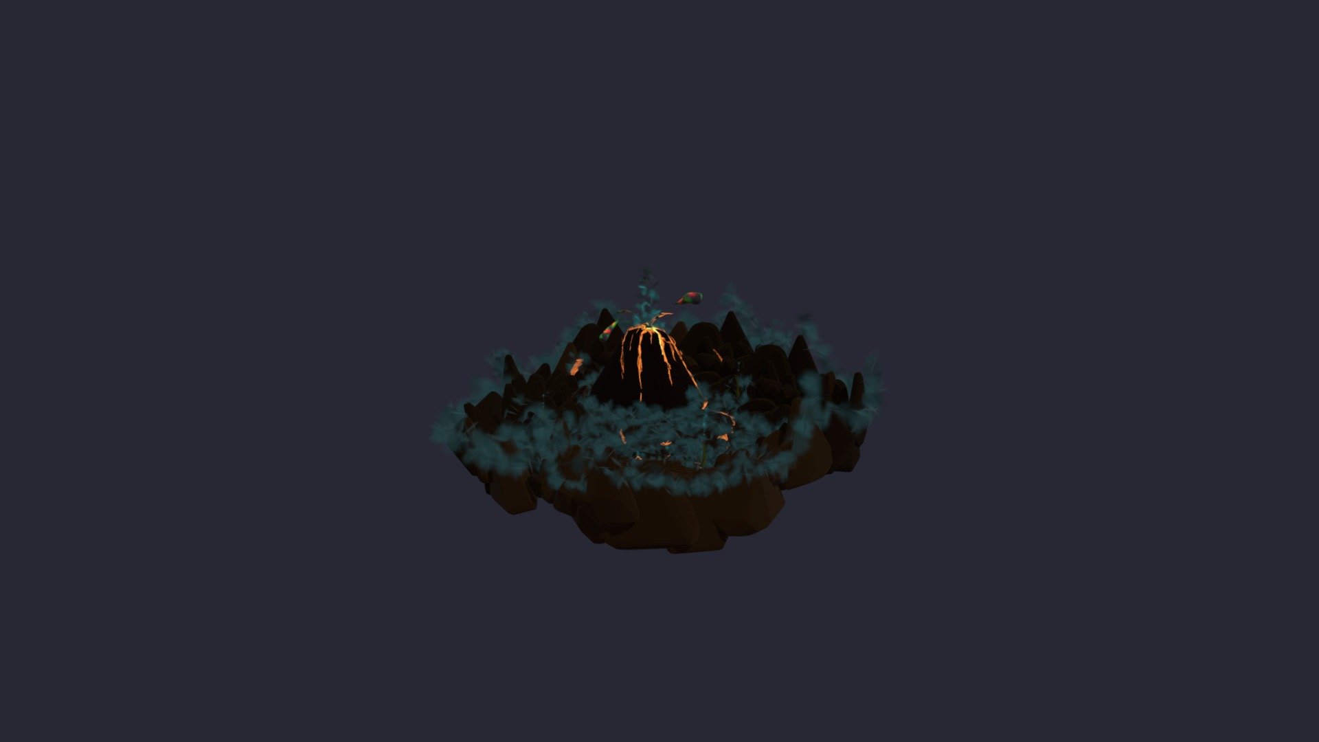 Volcano 3d model