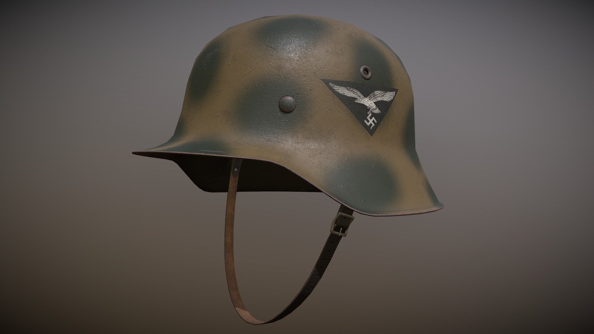 German M42 Helmet (Luftwaffe) 3d model