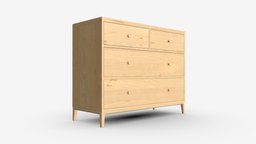 Chest Wide 4-drawer Ercol Salina