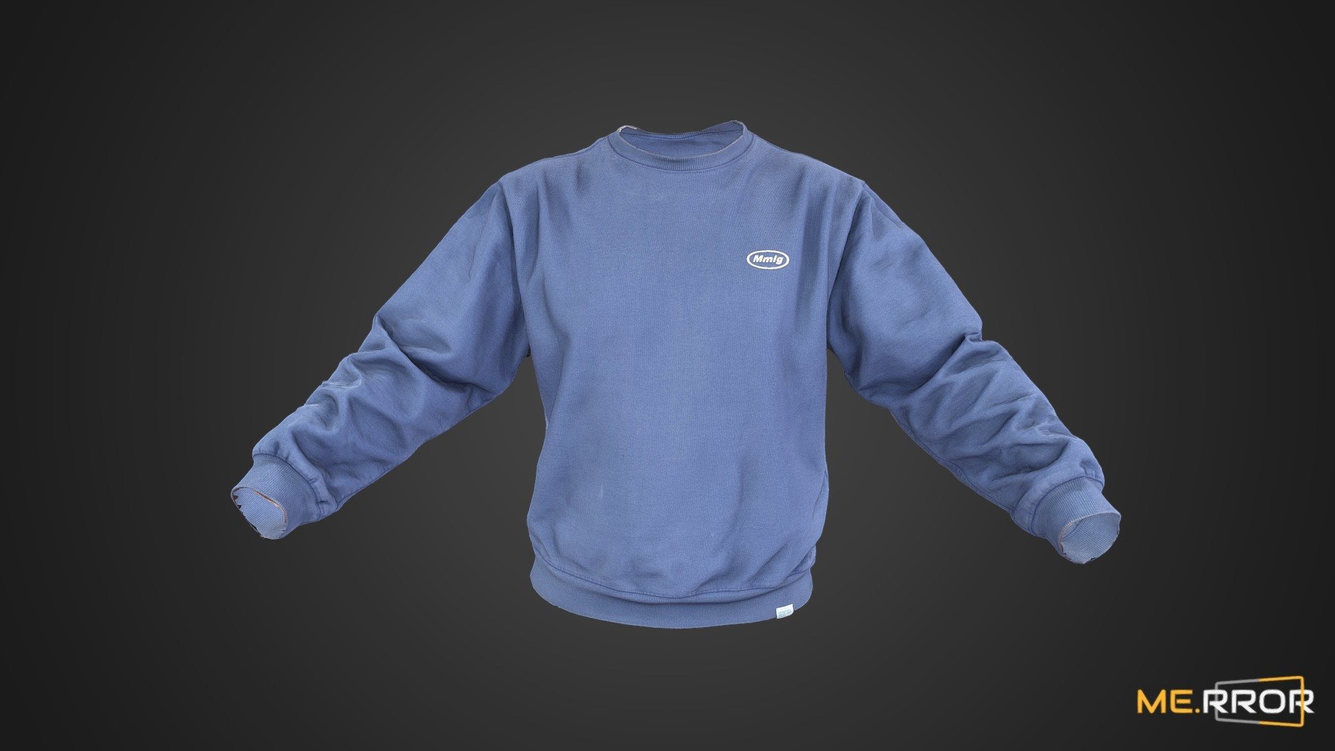 Indigo Blue Sweatshirts 3d model