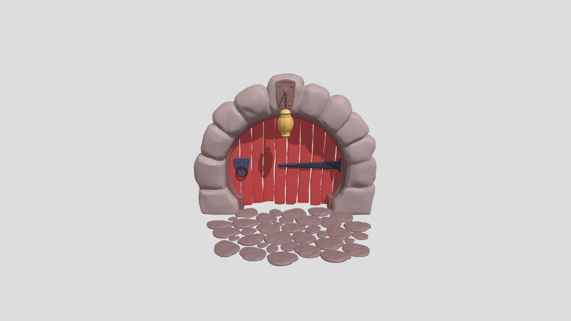 Round Gate 3d model