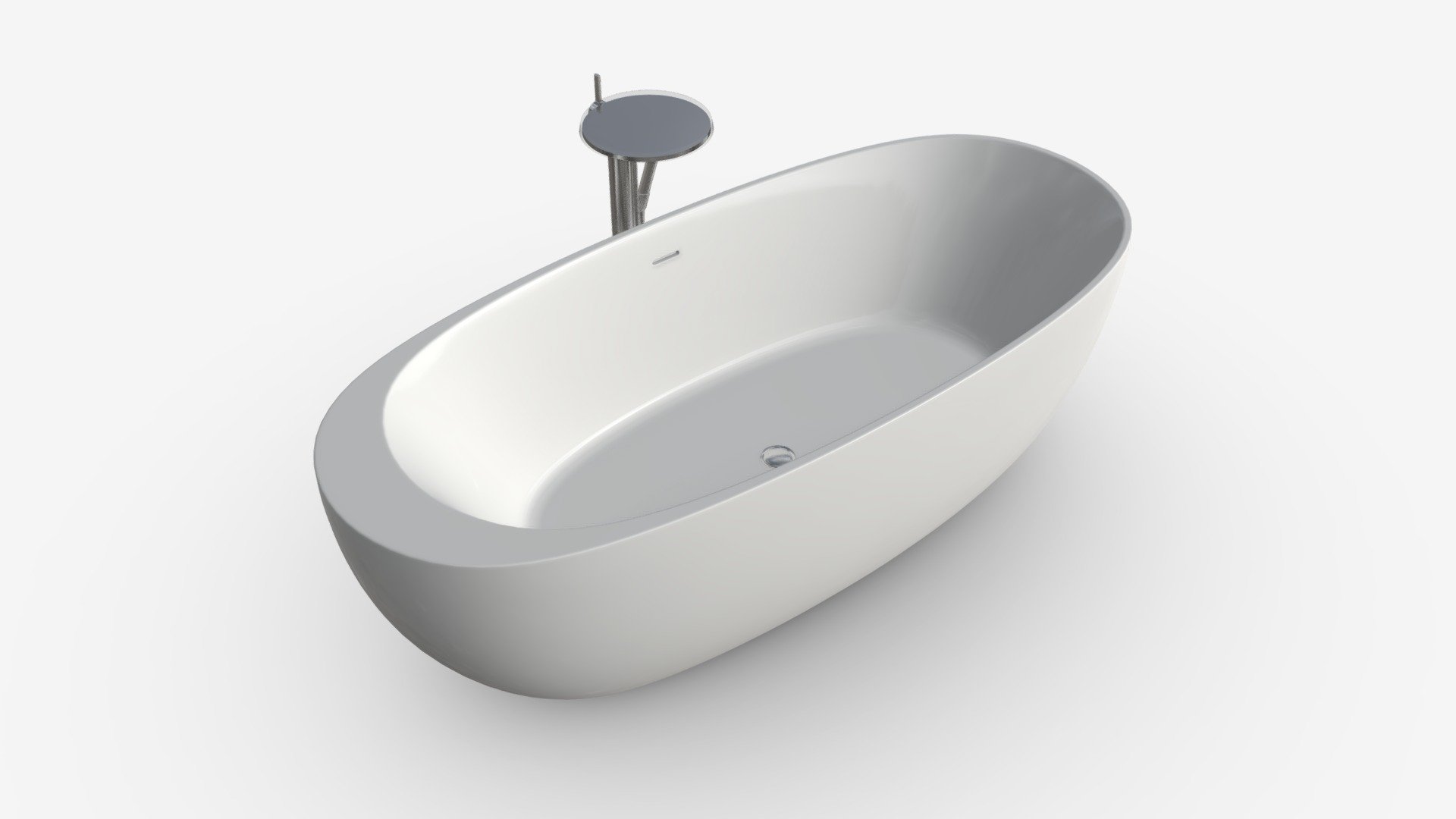 Laufen Ilbagnoalessi Freestanding Bathtub 02 3d model