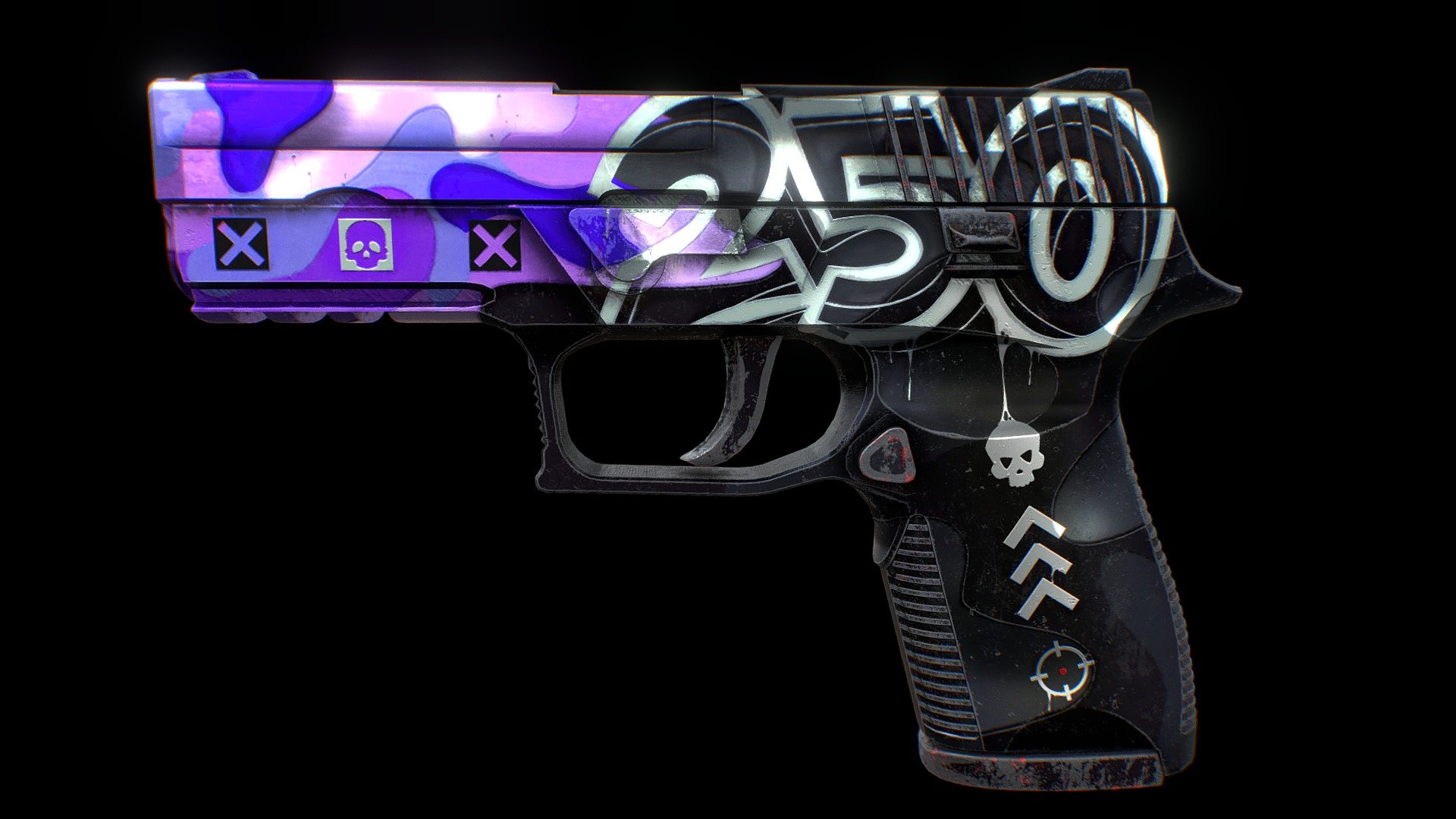 P250 | Purple elite 3d model