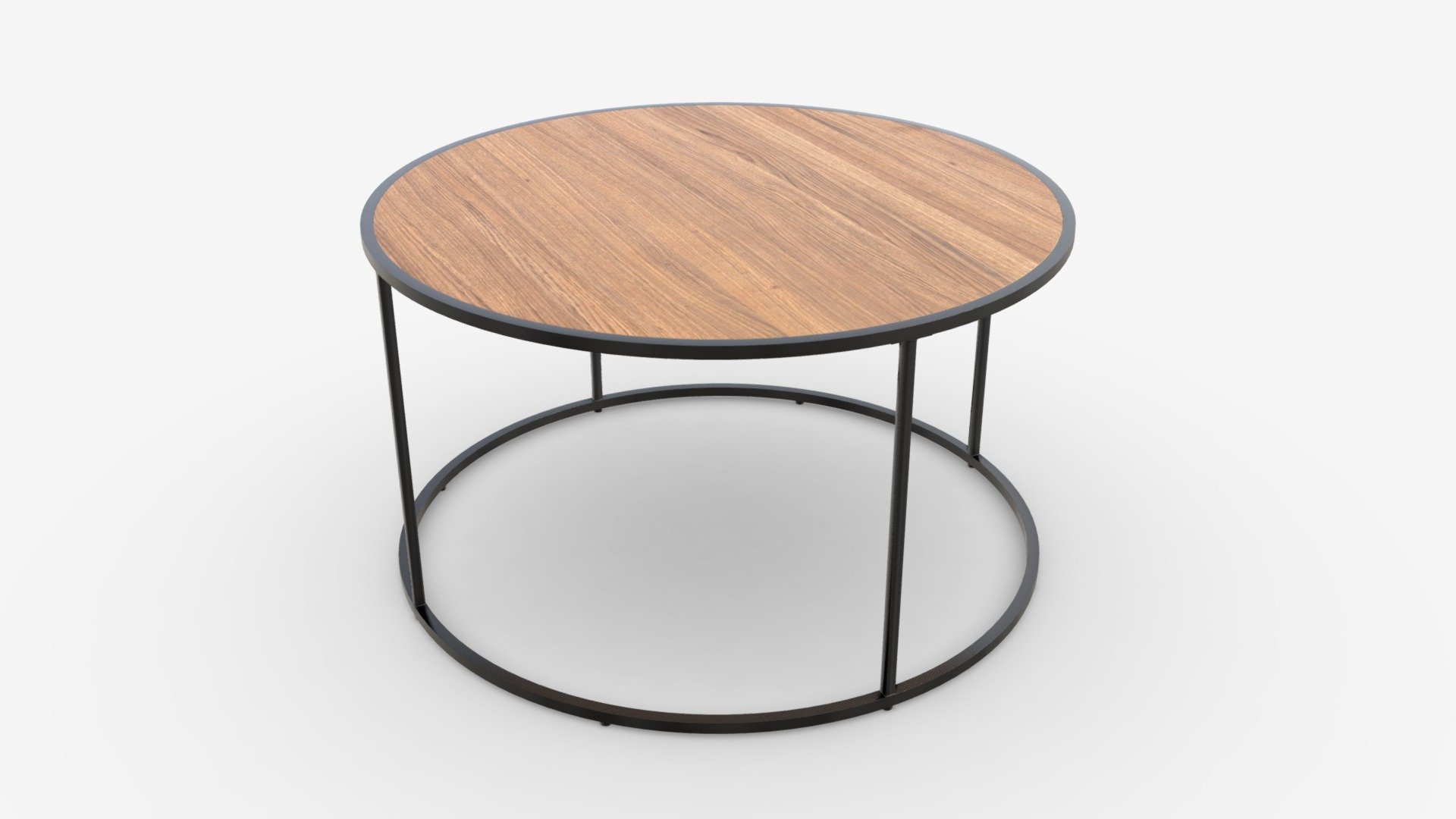 Coffee table Seaford round 3d model