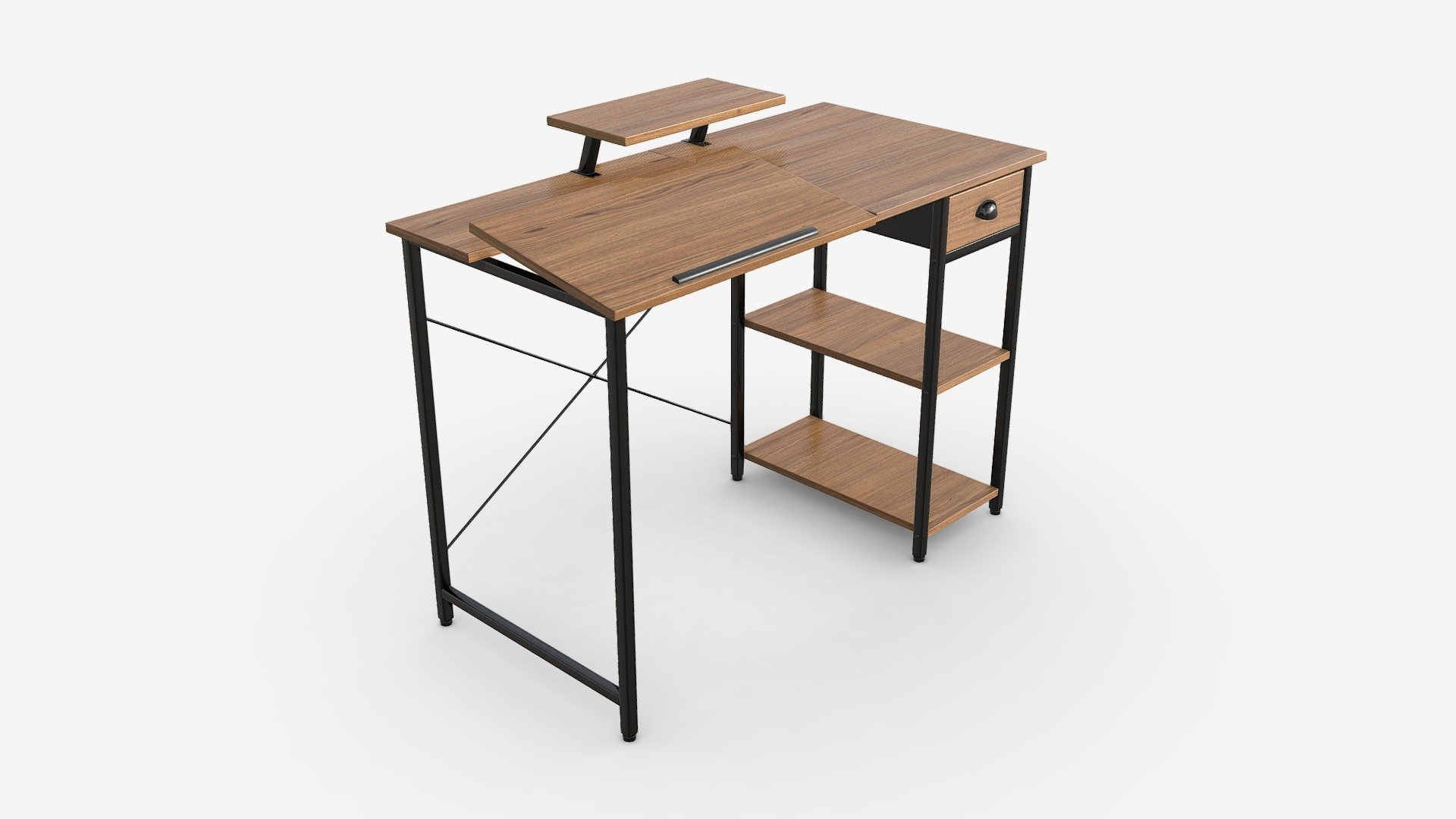 Adjustable Tiltable Drawing Table 3d model